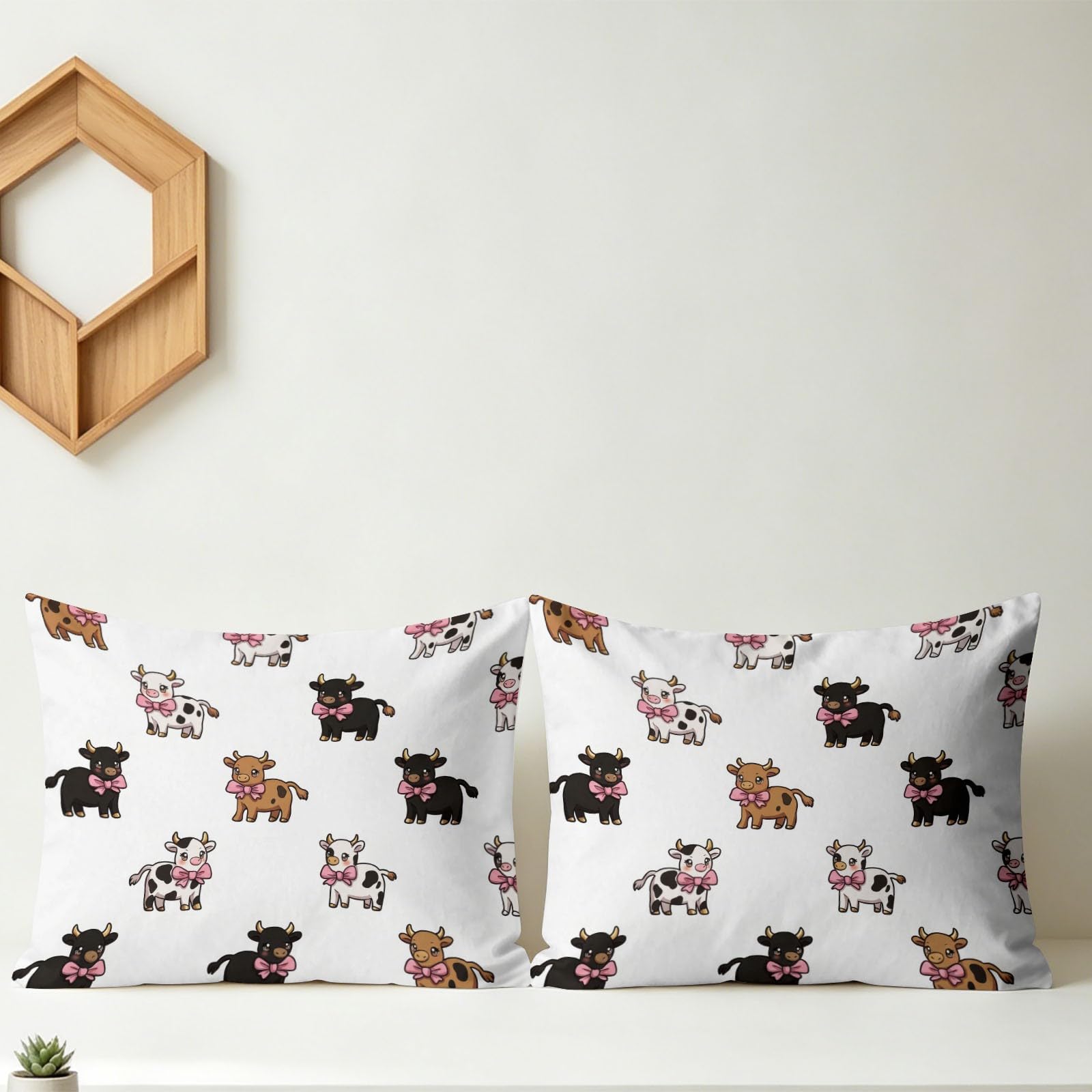 Dwustronna kołdra w stylu wiejskiego domu 140 x 200 cm, kreskówkowa zwierzę krowa miękka oddychająca kołdra, lekka oddychająca biała kołdra - zmywalny zestaw pościeli pikowana koc