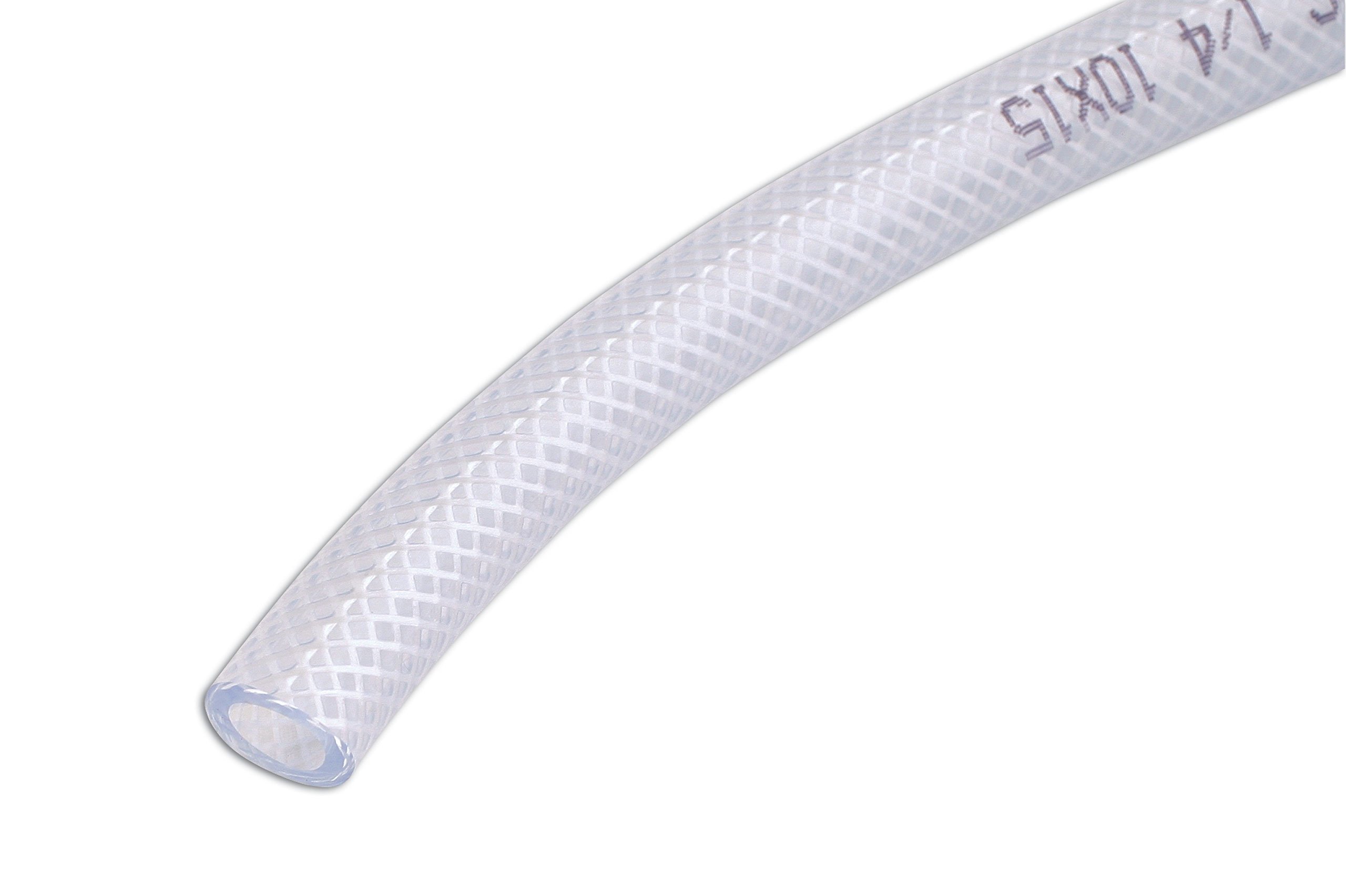 Connect 30883 Clear PVC Braided Tubing 5mm ID 30m
