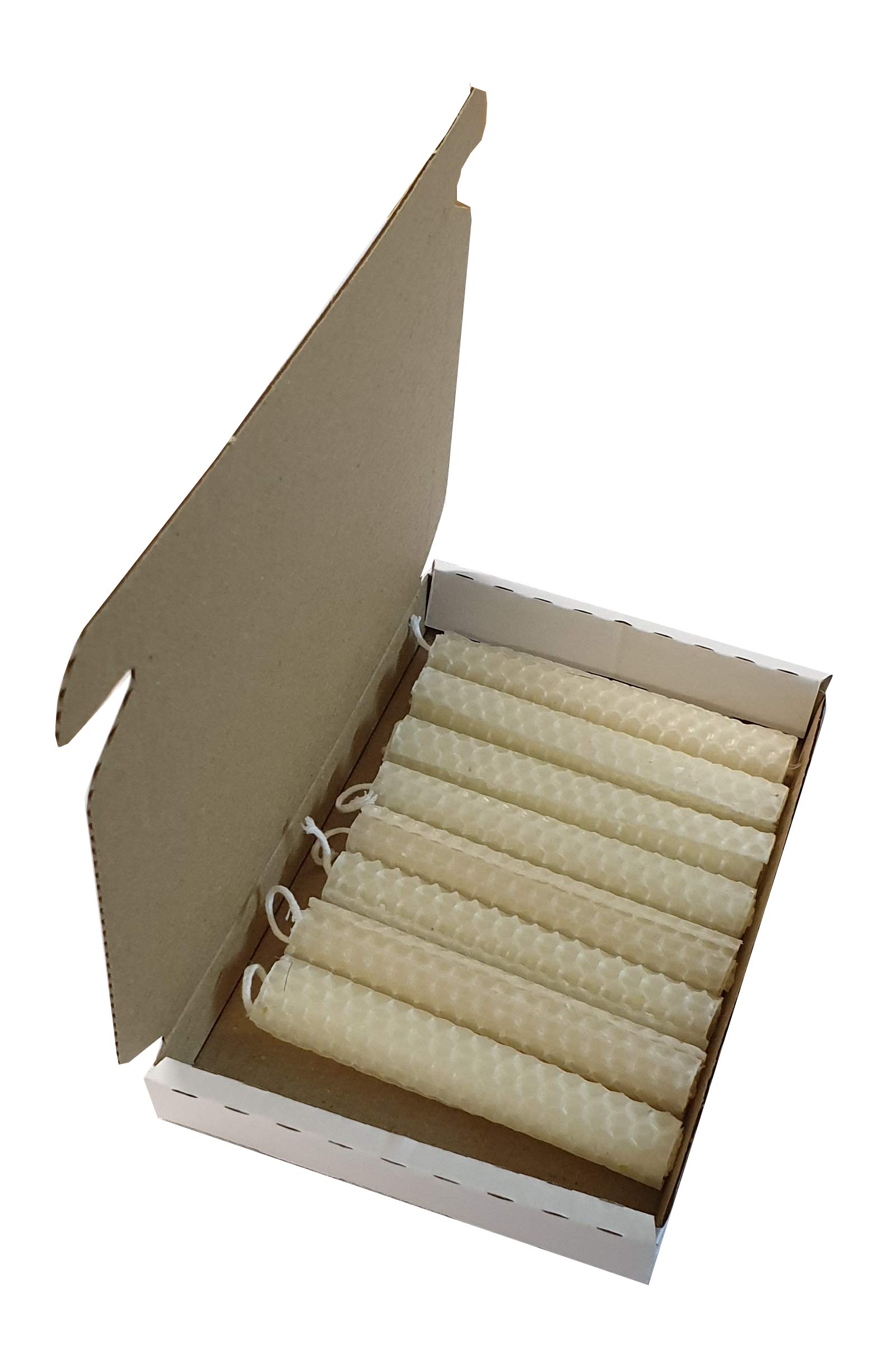 Spellweaver Handmade 10cm Beeswax Spell Candles - White For Purity (8pack)