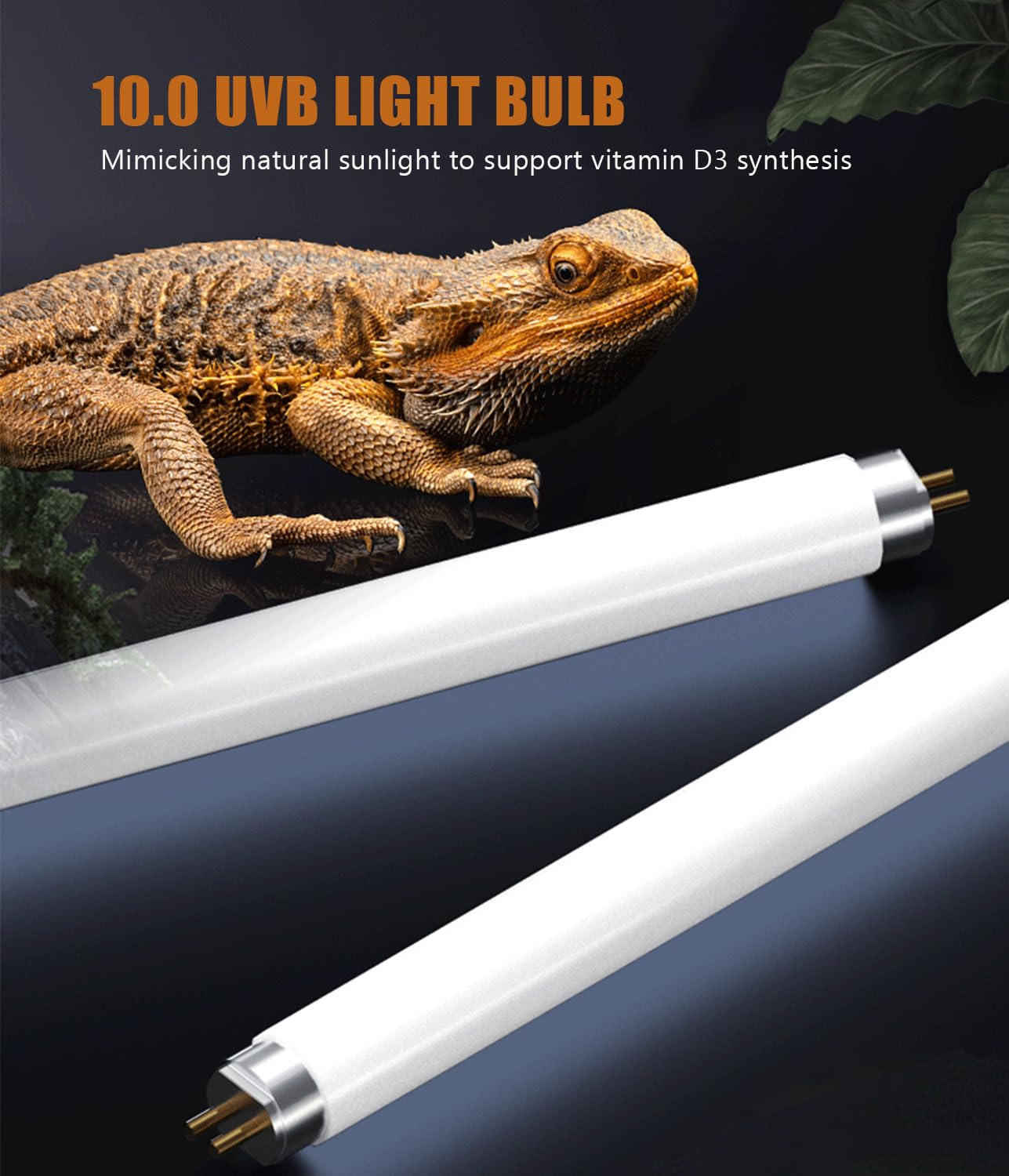 MouMouPurr 3 Pack, 10.0% UVB T5 Tube 8 Watt Lamp, Provides Full Spectrum + UVB Lighting, T5 8W Fluorescent Tube Lamps - Image 4