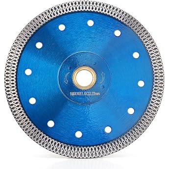 Extra Thin Diamond Cutting Disc 150 mm x 22.23 mm Turbo Diamond Saw Blade for Cutting Grinding Granite Marble Concrete Tiles