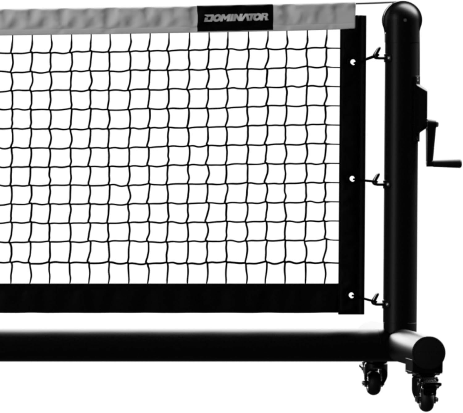 Dominator PRO Portable Pickleball Net - Heavy Duty USAPA Compliant Portable Regulation Pickleball Net - Indoor/Outdoor Aluminum Rust Proof Frame w/Adjustable Net Tension & Locking Wheels