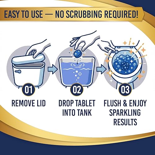 Miniatura 3 de Once Every Month Premium Toilet Tank Tablets, 3+ Year Supply, 50 Count, Spearmint Scent