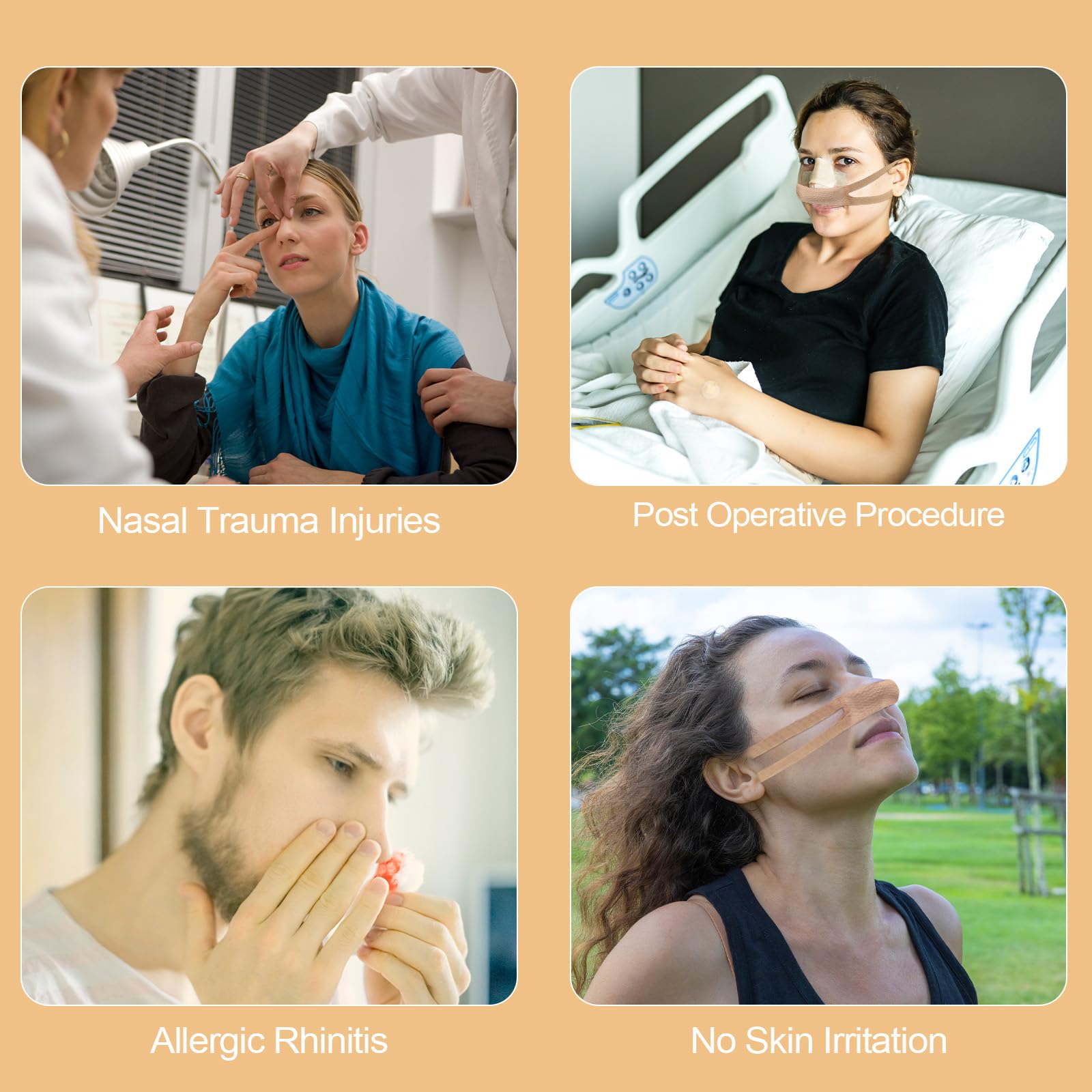 Heat-Sealed Individually Wrapped Nose Bandages Post-Surger 10 Pcs Beige — Amazon image 7