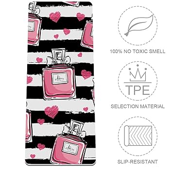 Tappetino Da Yoga Antiscivolo, Spessore 1/3 Pollici, Con - Foto 5