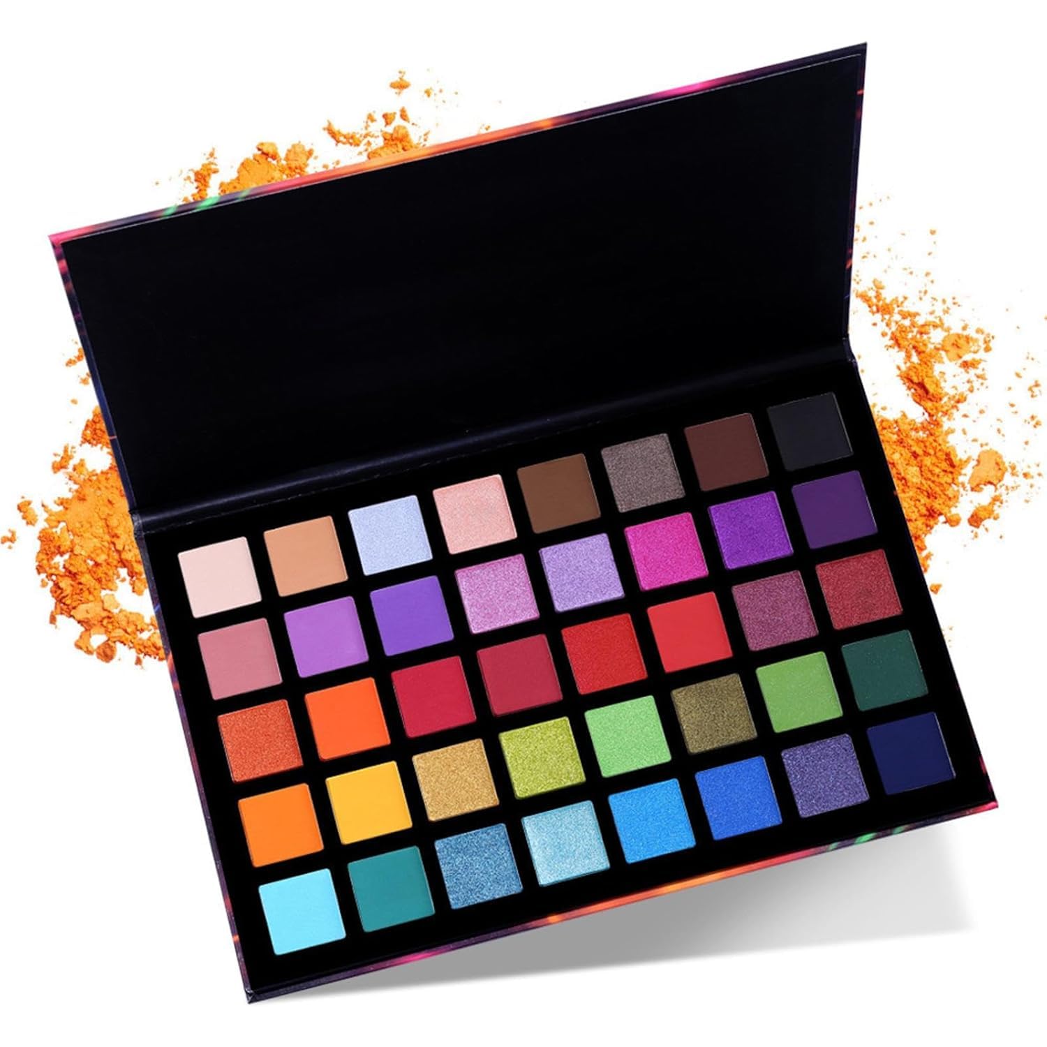 MR.THINDZ Spotlightt Eyeshadow Palette 40 Color Eye Shadow Matte Shimmer Makeup Pallet Highly Pigmented Colorful Powder Long Lasting Waterproof Eye Shadow 4