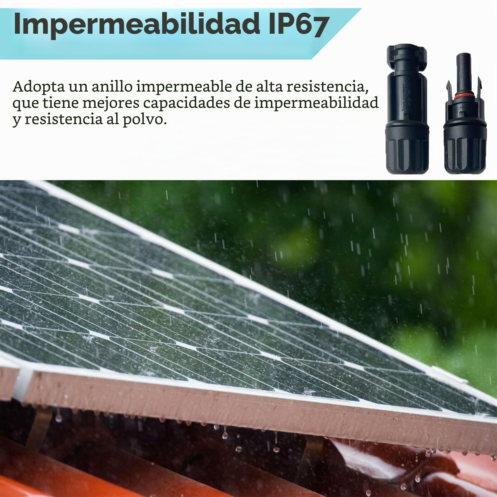 4mm² 5M Cable Fotovoltaico,Cable de Extensión Paneles Solares,Cable Solar,Cable Solar Fotovoltaico,para Panel Solar