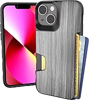 Vista 10 de Smartish - Funda tipo cartera para iPhone 13, diseño de cartera volumen. 1 tarjetero de crédito [delgado + protector] – Lazo negro