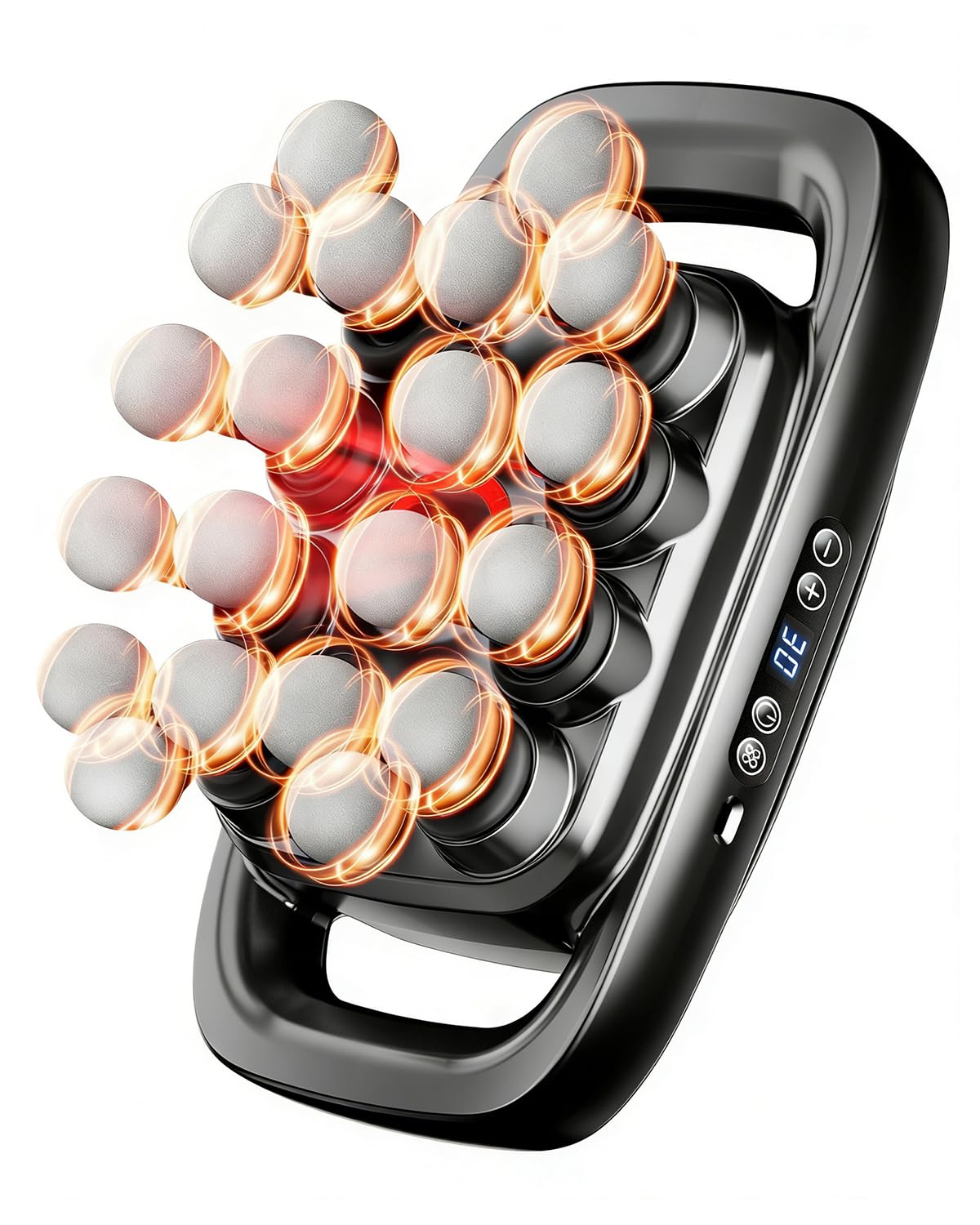 20 Head Massage Gun Deep Tissue Percussion Massager with 3 Modes&30 Intensities-Muscle Massage Gun for Back/Shoulder/Foot/Body/Hand Muscle Pain Relief,Birthday Gifts for Men Dad Husband