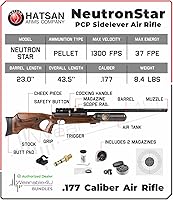 Vista 3 de Rifle de aire Hatsan NeutronStar PCP con paquete incluido