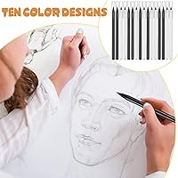 Vista 6 de Marsui 40 piezas de lápiz eterno, lápiz indeleble para siempre, lápiz eterno con borrador, estético, reutilizable para escritura, dibujo, hogar