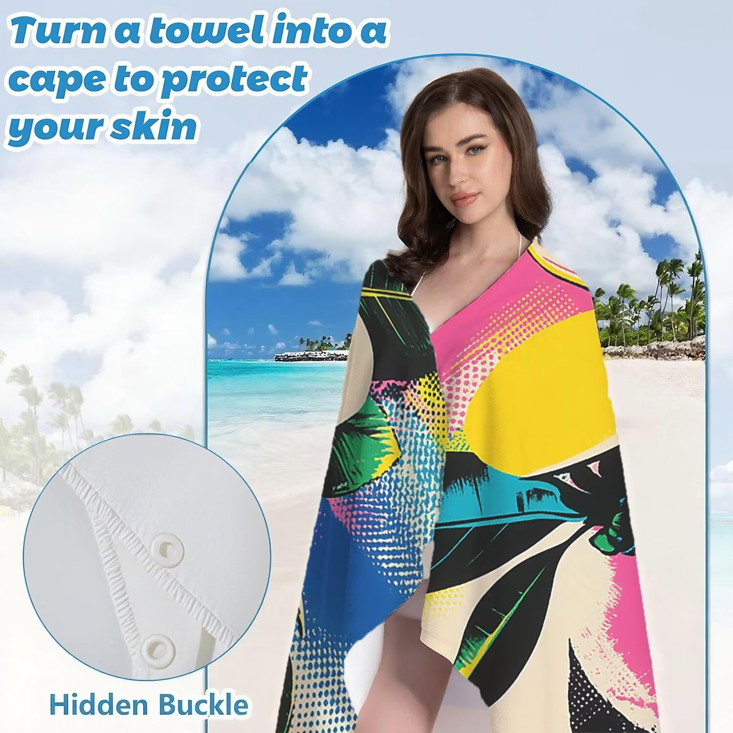 Mikrofaser Strandtuch Große 150x200, Saugfahig und Schnelltrocknendes Badetuch Praktisch und Leicht Sandfrei Badetuch Damen, Herren Ideal für Strand, Reise, Schwimmen (Farbe Blumen) E-306