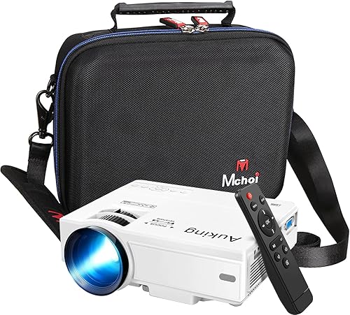 Miniatura 5 de Mchoi Estuche de viaje rígido de EVA para mini proyector AuKing 2022 actualizado video proyector portátil, solo funda negra