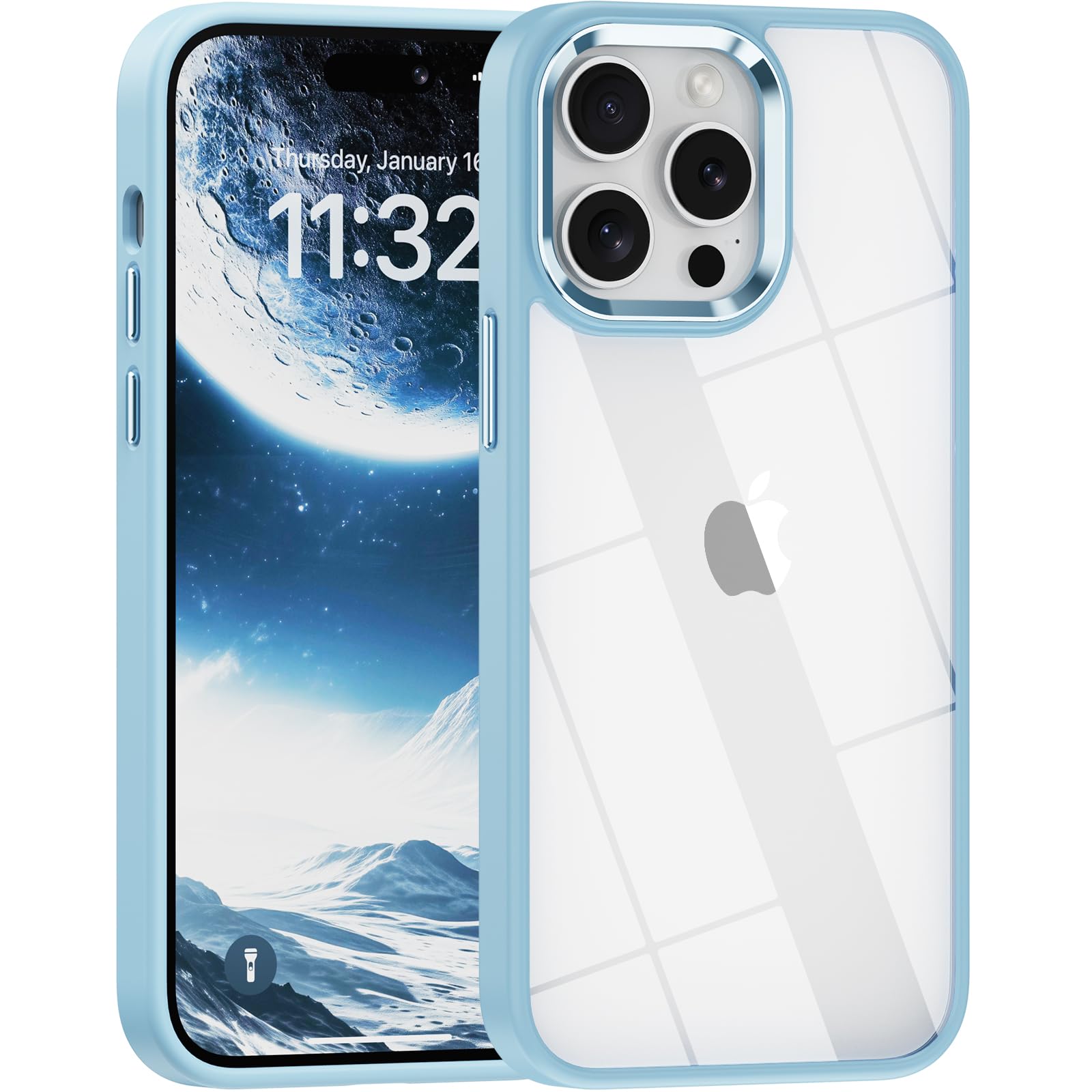 saputu for iPhone 14 Pro Max case,Crystal Clear Hard PC Back +Soft TPU Frame Shockproof Military-Drop Protection,Classic Hybrid Case for iPhone 14 Pro