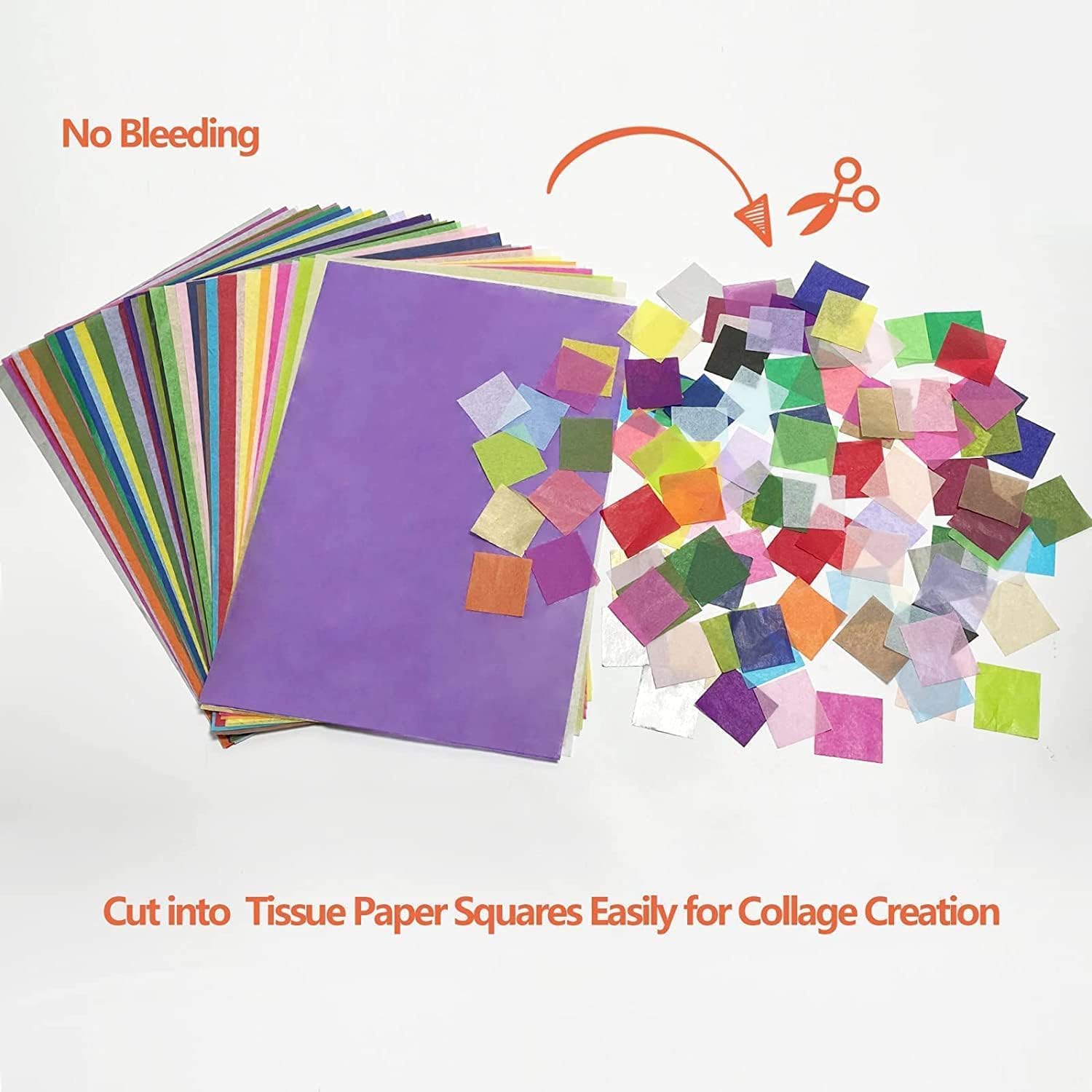 360 Sheets 36 Multicolor Tissue Paper for Bags, Small