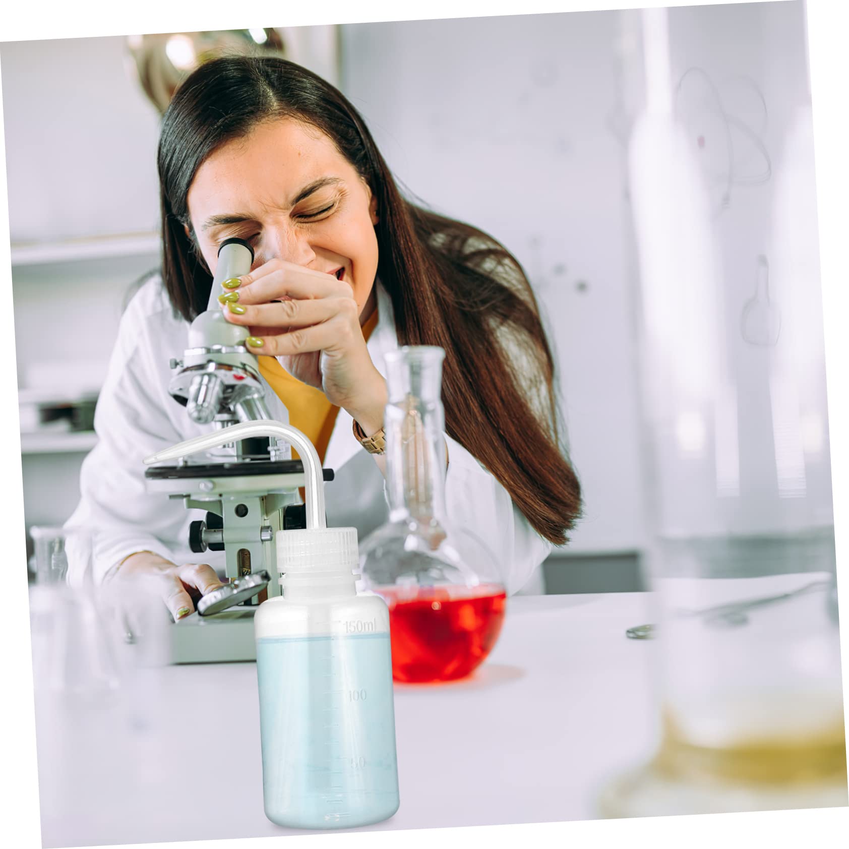 IWOWHERO 3 Pcs Plastic Wash Bottles Tattoo Wash Bottle Squeeze for Indoor Plants