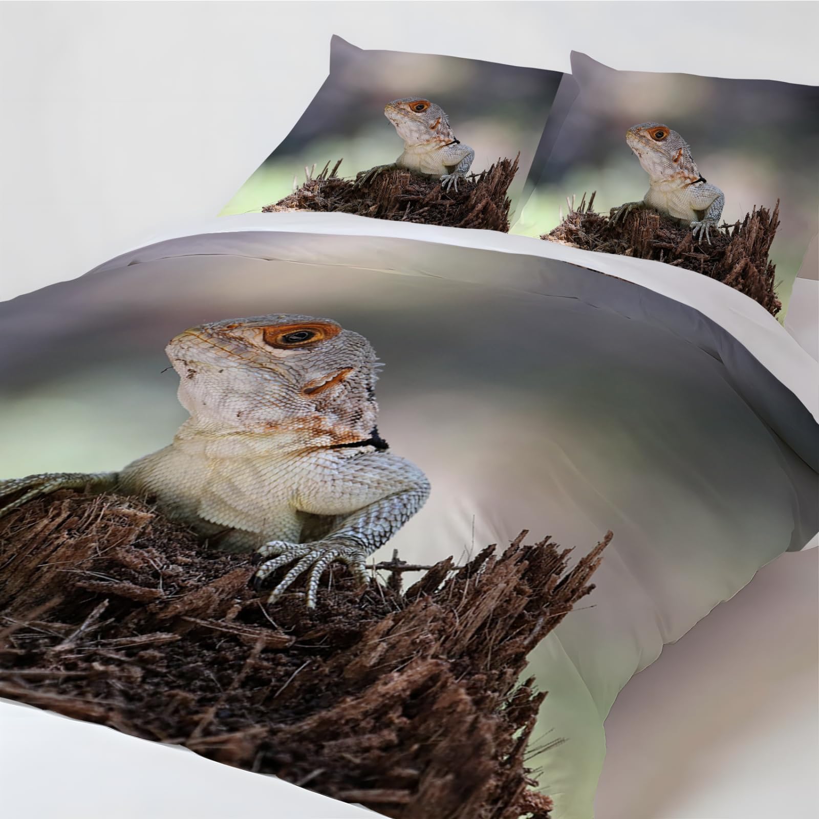 Beddengoed, dekbedovertrekset, microvezel, 3D-print, dekbedovertrek met