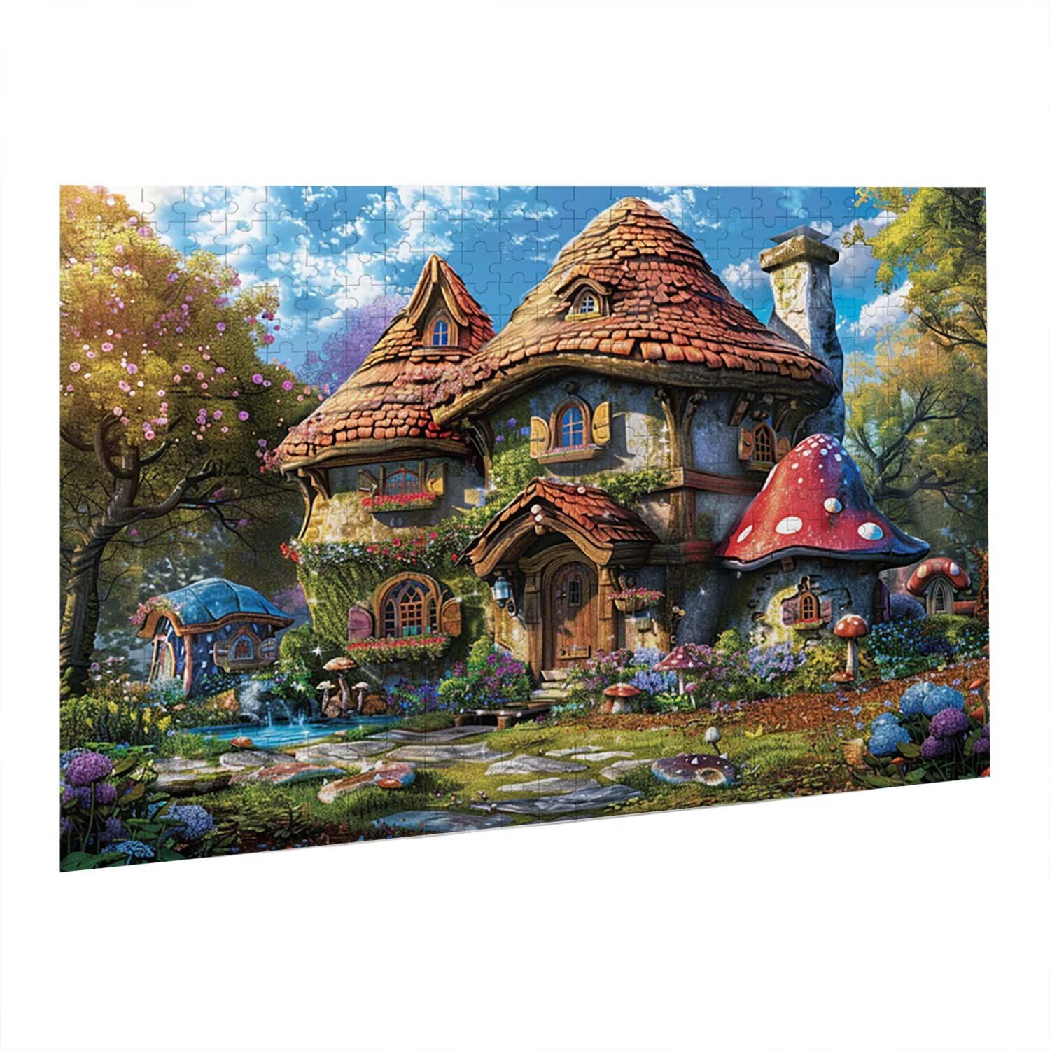 Jigsaw Puzzle, 4000 Pezzi Puzzle Classici, Fungo Puzzle Rilassamento Intelligence, Mpossibile Difficile Puzzle Impegnativo per Adulti Puzzle Gioco Familiare, Regalo per Amore Amico Cottage fr0-468