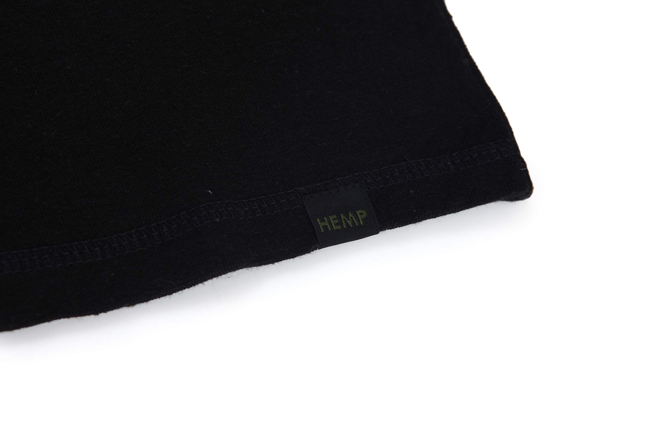 HEMPZOO Hemp T-Shirt Armor Black Large