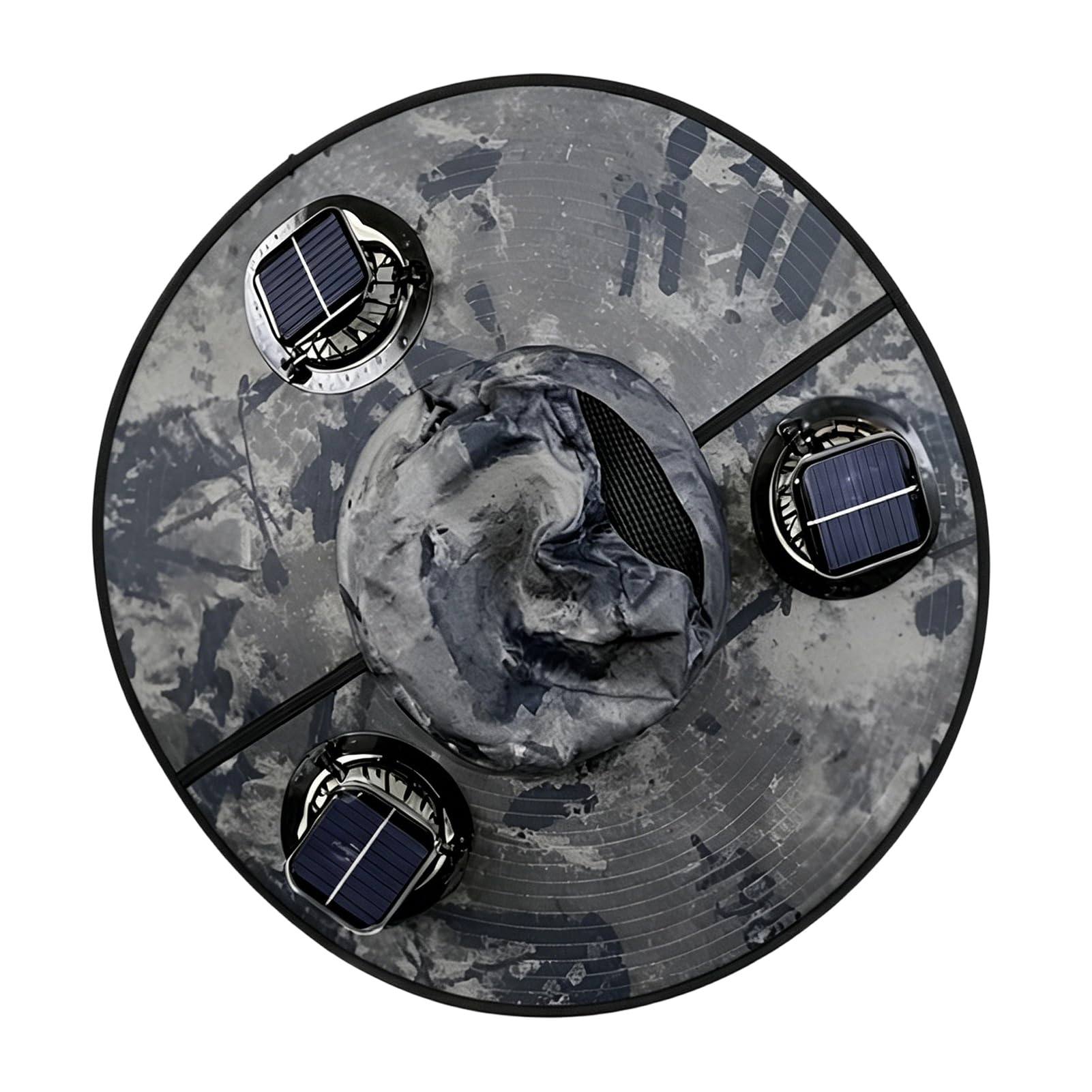 matumou Wide-Brimmed Hat with Dual Fans, Solar USB Powered Hat, Outdoor Bucket Hat for Fishing Hiking