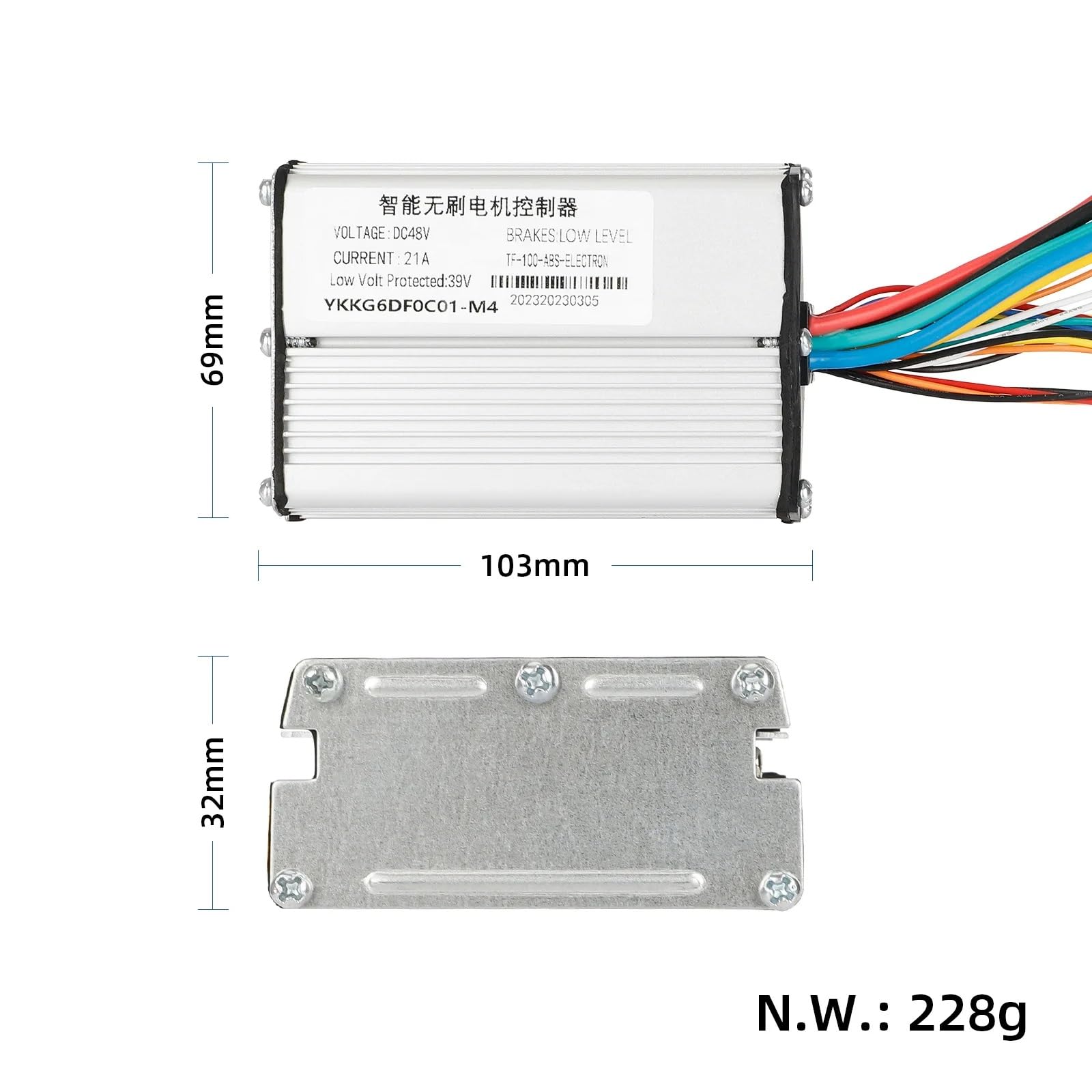 Sterownik silnika, do Kugoo, KUKIRIN M4 Elektryczny skuter Kickscooter Deska rozdzielcza Wyświetlacz LCD Kabel 48 V 21 A Części sterownika Wyświetlacz skutera elektrycznego