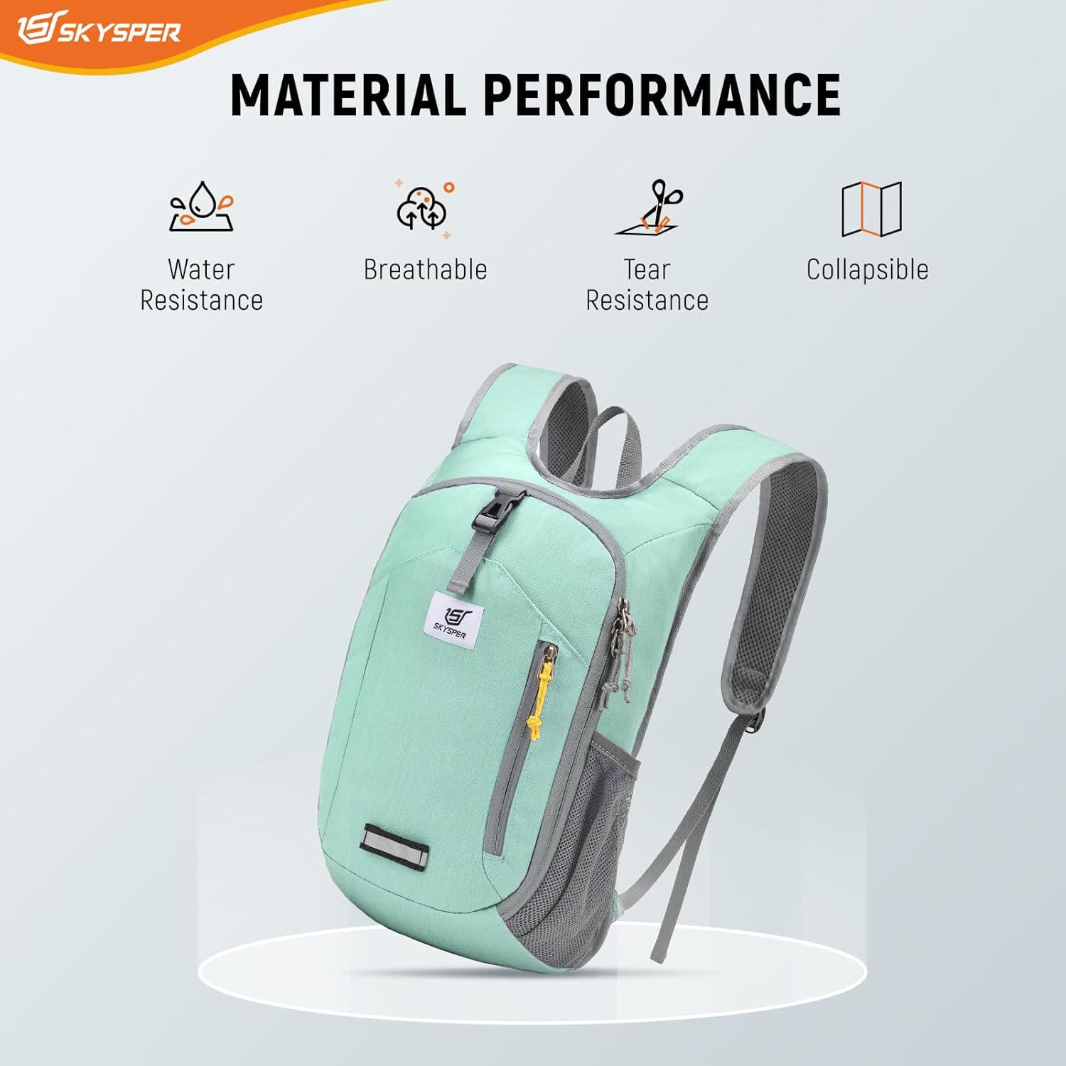 SKYSPER 10L Hiking Backpack Small Foldable Daypack Packable Lightweight Hiking Daypack Travel Day Pack for Women Men - Image 4