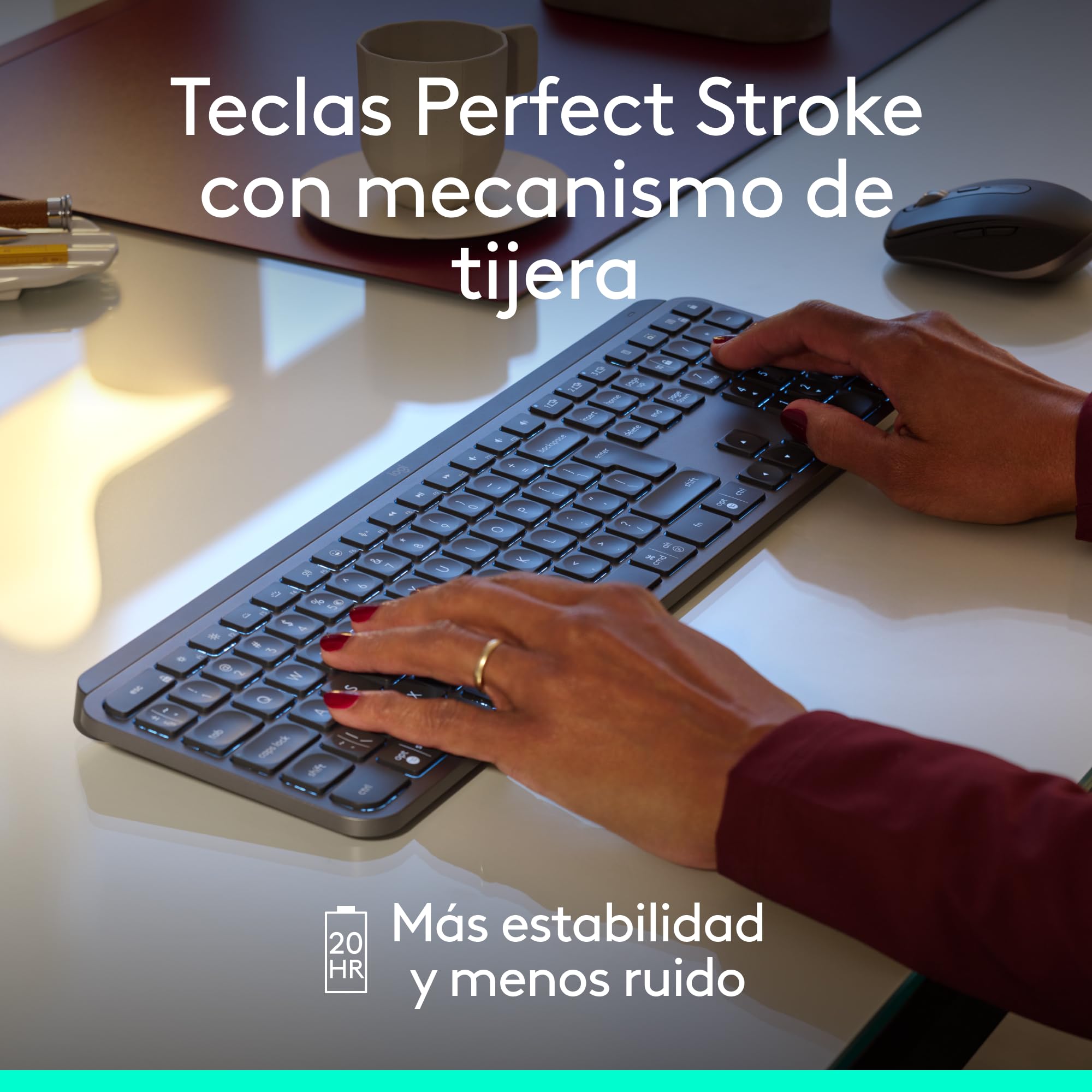 Logitech MX Master 4 for Business Ratón inalámbrico + Teclado inalámbrico MX Keys for Business con Receptor Logi Bolt, Bluetooth, Carga USB-C, clics discretos, Windows/Mac/Chrome/Linux (Grafito)