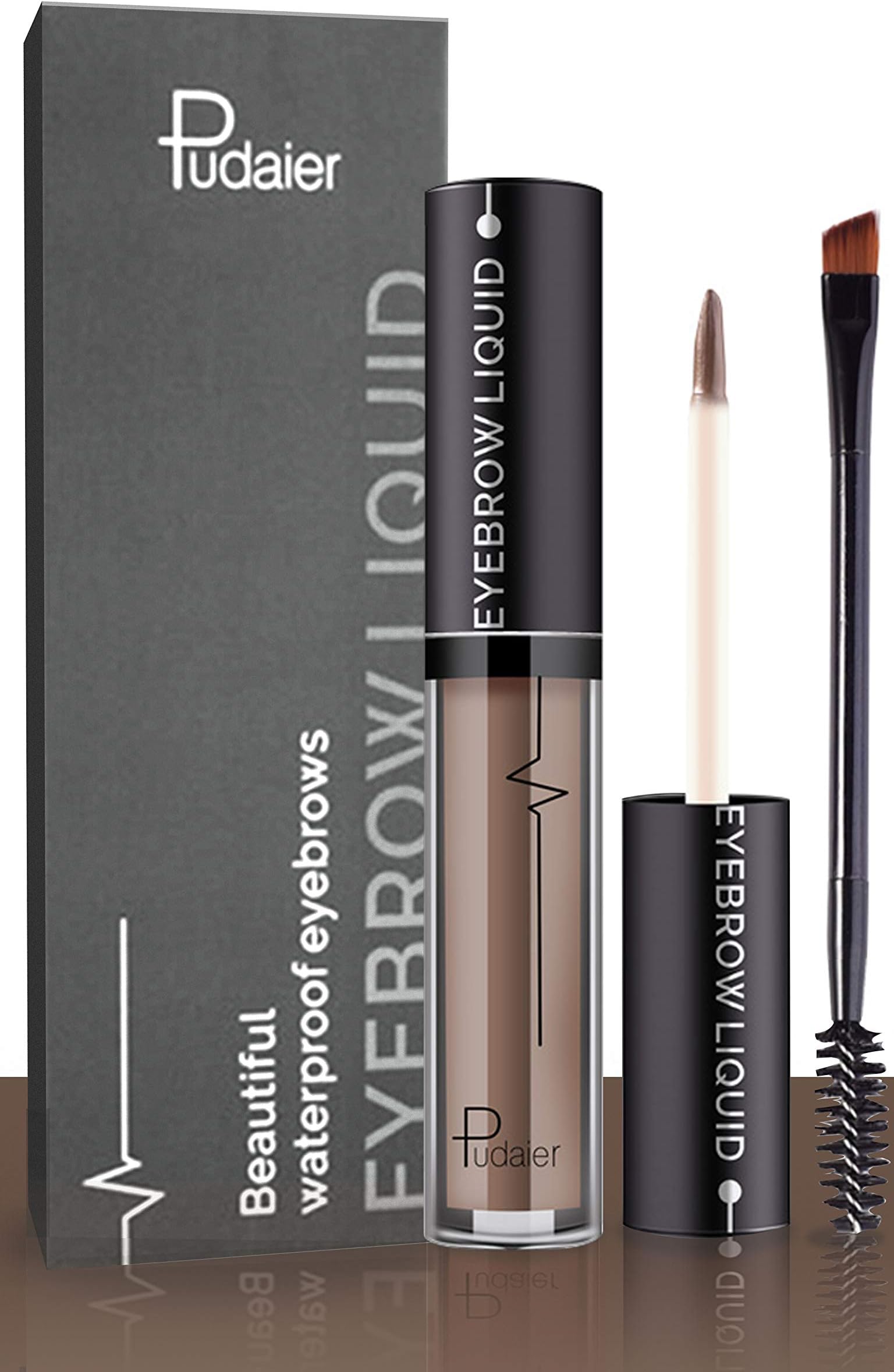 Effie Lancelot Waterproof Liquid Eyebrow Gels-24Hours Long Lasting Smudge-Proof Tinted Makeup Color Brow Gel-Brunette