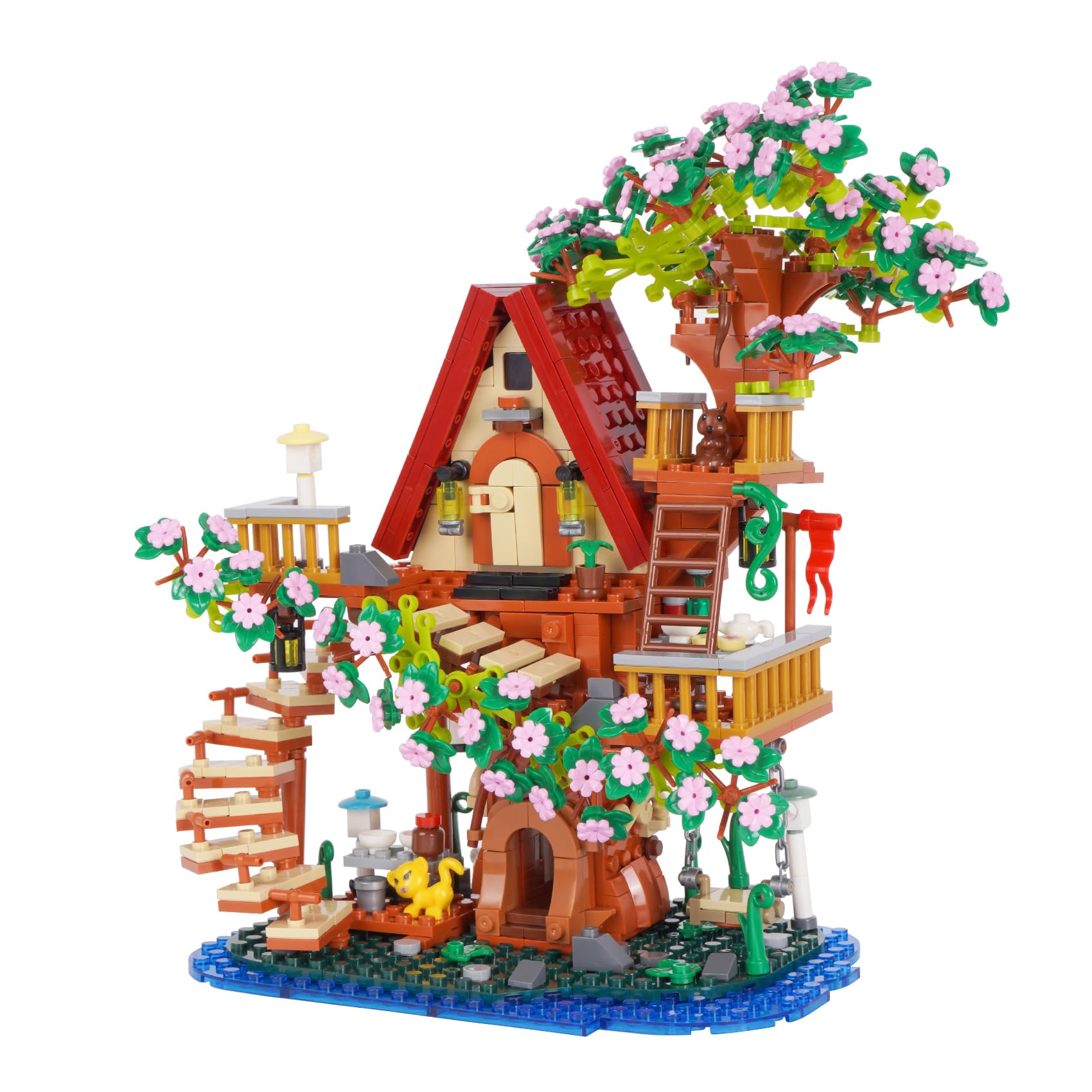 Geniteen Cherry Blossom Tree House Building Block Set