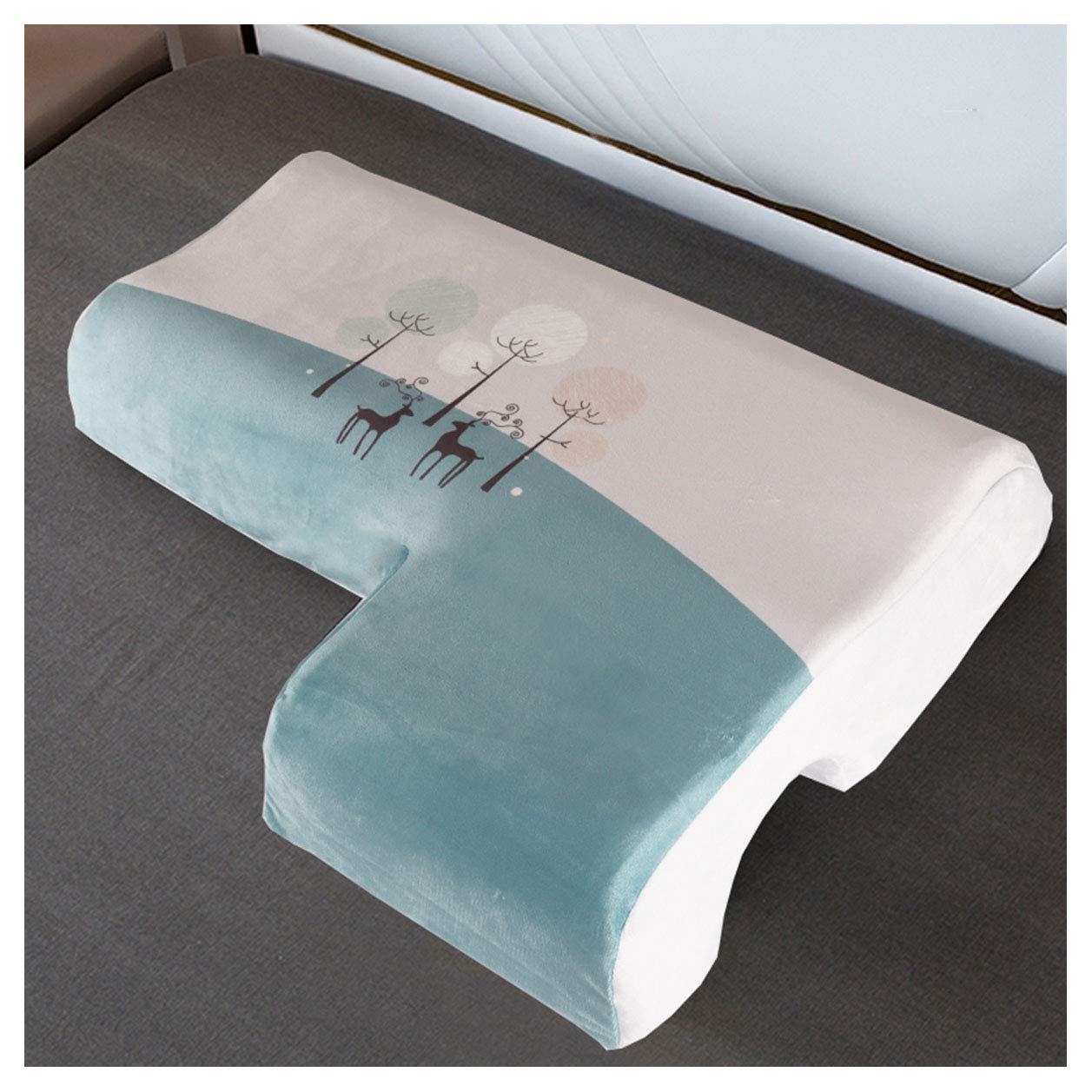HSJCZMD Couple Pillow Pillowcase,Arm Pillow Pillowcase,Pillow Case Does Not Contain Pillow,Neck Pillow Case,Sleeping Pillow Pure Cotton Pillowcase,J