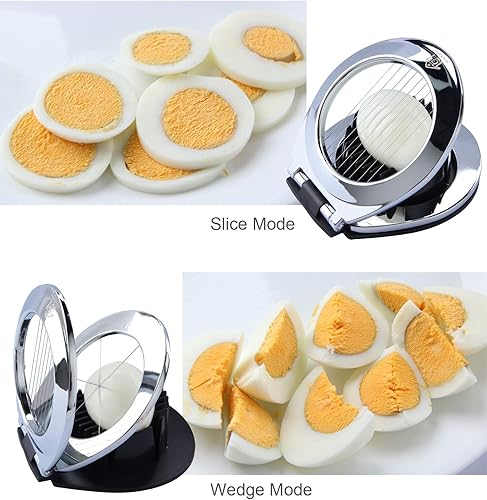 Miniatura 4 de Cortador de huevos de acero inoxidable multifunción Huevos duros duros Lavavajillas Cortador de huevos de alta resistencia Ayudante de cocina