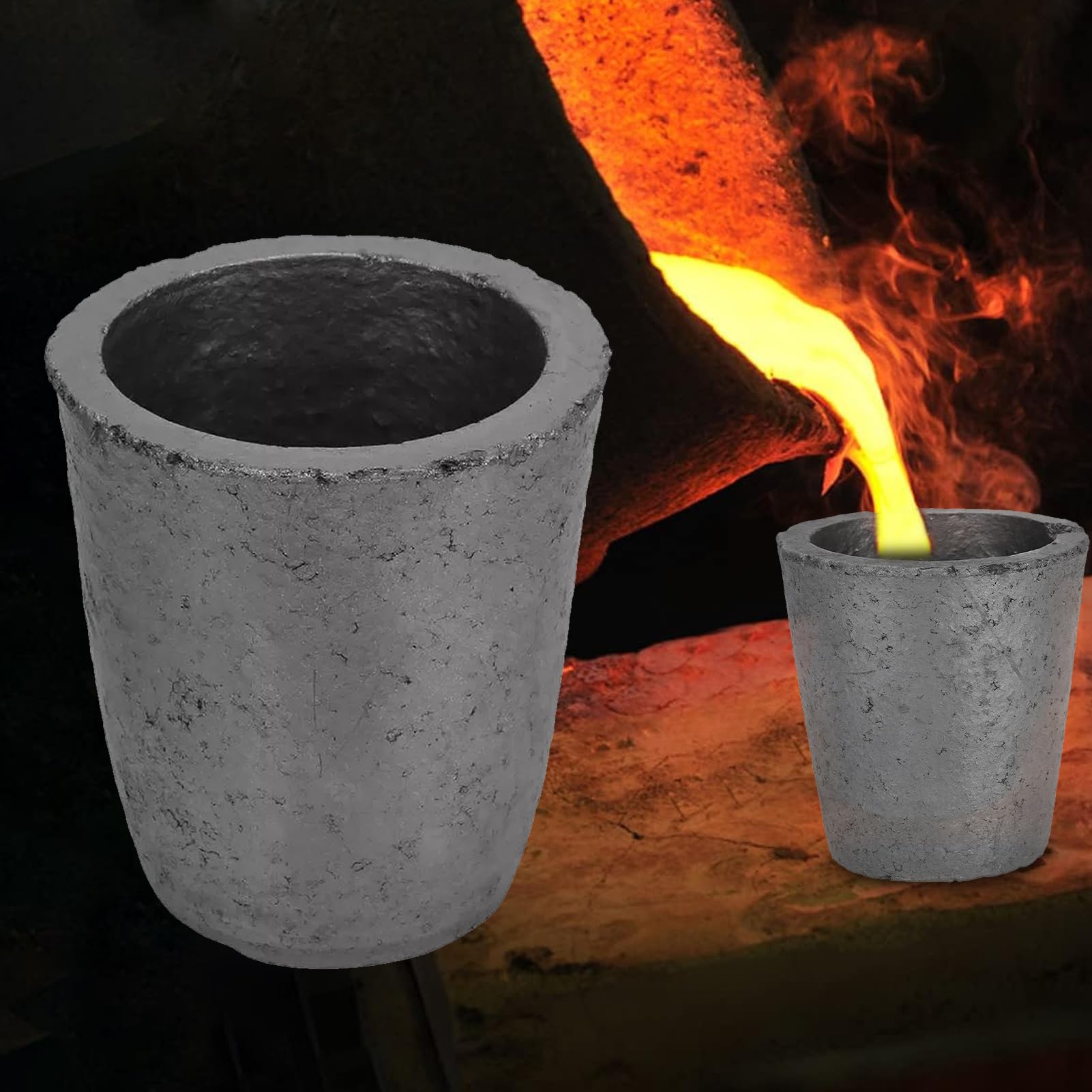 Creuset de fusion du métal – Moule d'affinage pour garage, forgeron, atelier, bijouterie, arrière-cour