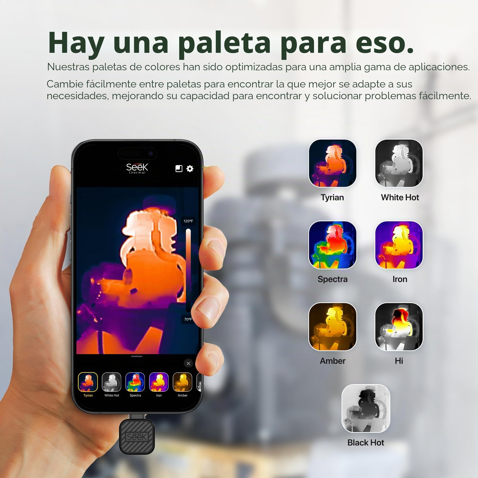 Seek Thermal - Cámara térmica Nano 200 para Android con conector USB-C, cámara térmica Android, alta resolución de 200 x 150, velocidad de fotograma de imágenes de 25 Hz, rango de temperatura de -50