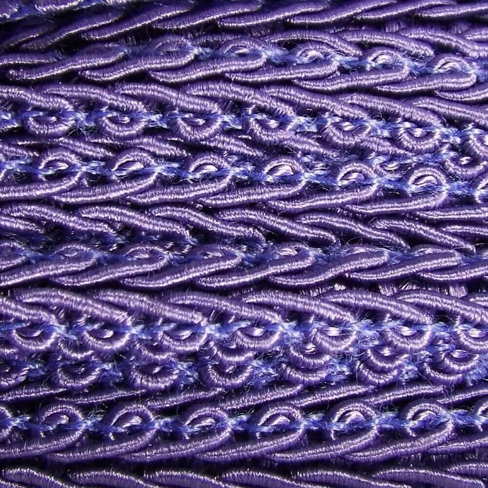 41 Colour 6mm Double Scroll Braid Dress Costume Upholstery Buy 1 2 4m 612D, 090 Lavender, 2 Metres