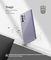Vista 7 de Ringke Fusion - Funda compatible con Samsung Galaxy A32 4G, parte trasera de policarbonato transparente, a prueba de golpes, suave, flexible, TPU