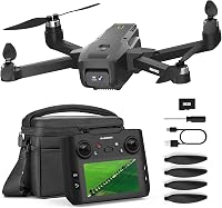 karuisrc K600 GPS Drón 1080P Kamerával, Beépített HD Kijelzős Távirányítóval, Összecsukható, Szélálló, SD Kártyával és Hordtáskával, Kezdőkn 7