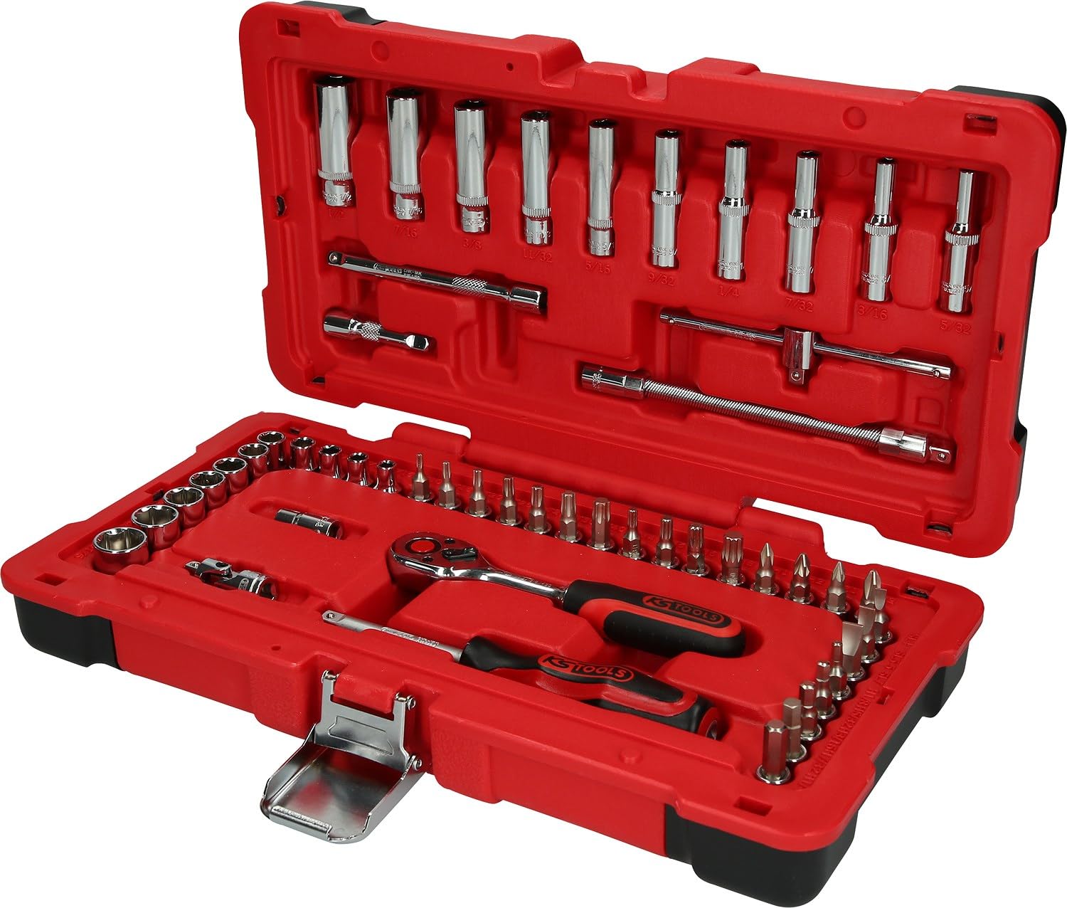 KS Tools 958.0652 1/4" Juego de llaves de vaso CHROMEplus 52 pzs