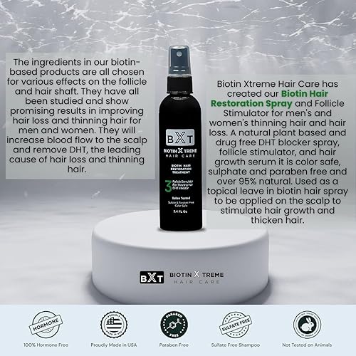 Miniatura 4 de Biotin Xtreme Biotin Spray de restauración capilar y suero para el crecimiento del cabello