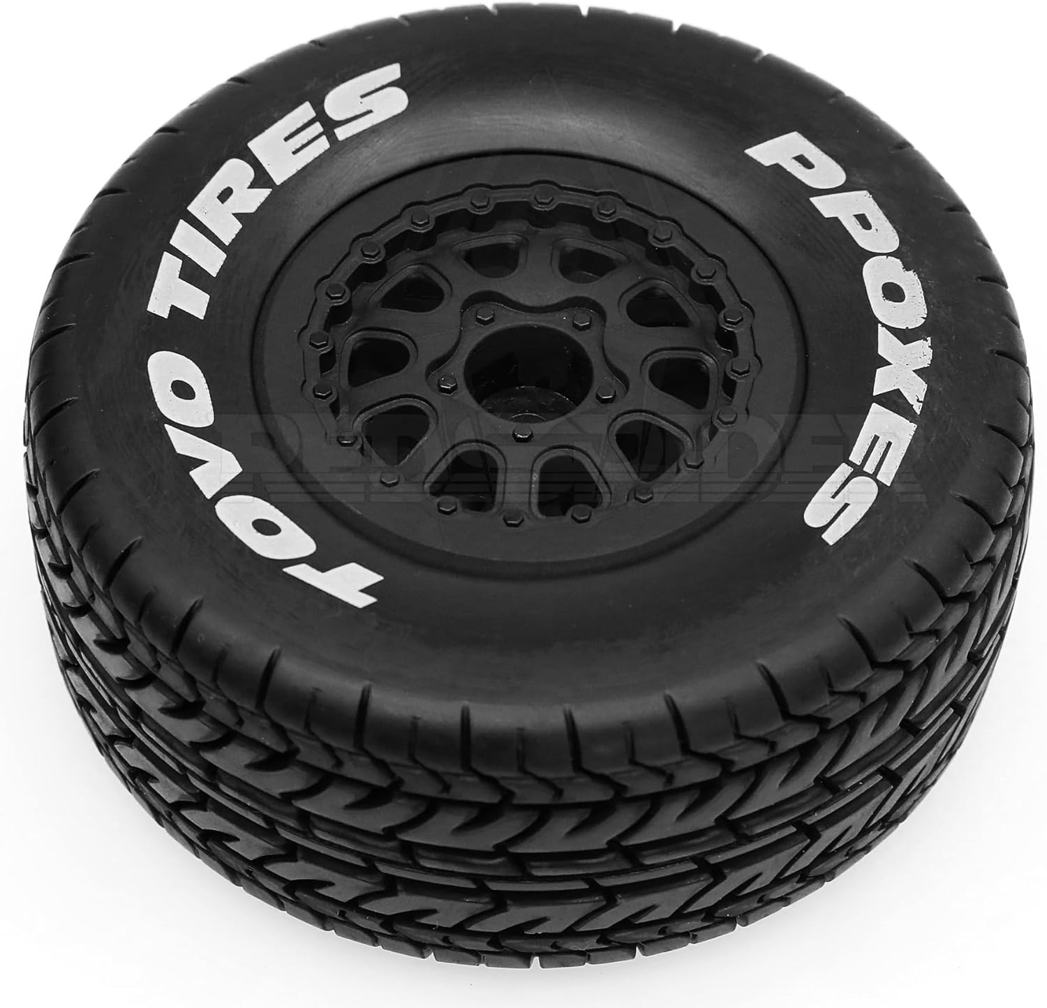 4PCS RC 1/10 Short Course Truck Wheels and Tires with 12mm Hex 1:10 Off Road Tyres for 1/10 RC Off-Road Car Traxxas TRX4 Slash Arrma Losi Tenacity Vkar 10sc Hpi RC Buggy Car (Type A)