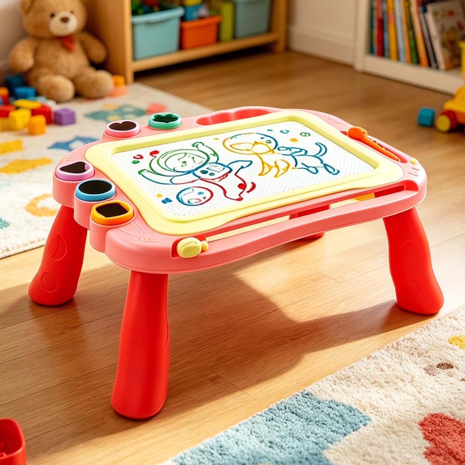 Lavagna Magnetica Da Disegno Giocattolo Per Bambini Attività Educative di | Tavola Scarabocchi Cancellabile Per Bambini E Bambine, Feste Di Compleanno, Auto, Classe