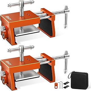 ECY Cabinet Clamps 2 Pack - Cabinet Face Frame Alignment Tool，Anodized Aluminum Alloy, Professional Installation Clamps for Woodworking & DIY Projects​