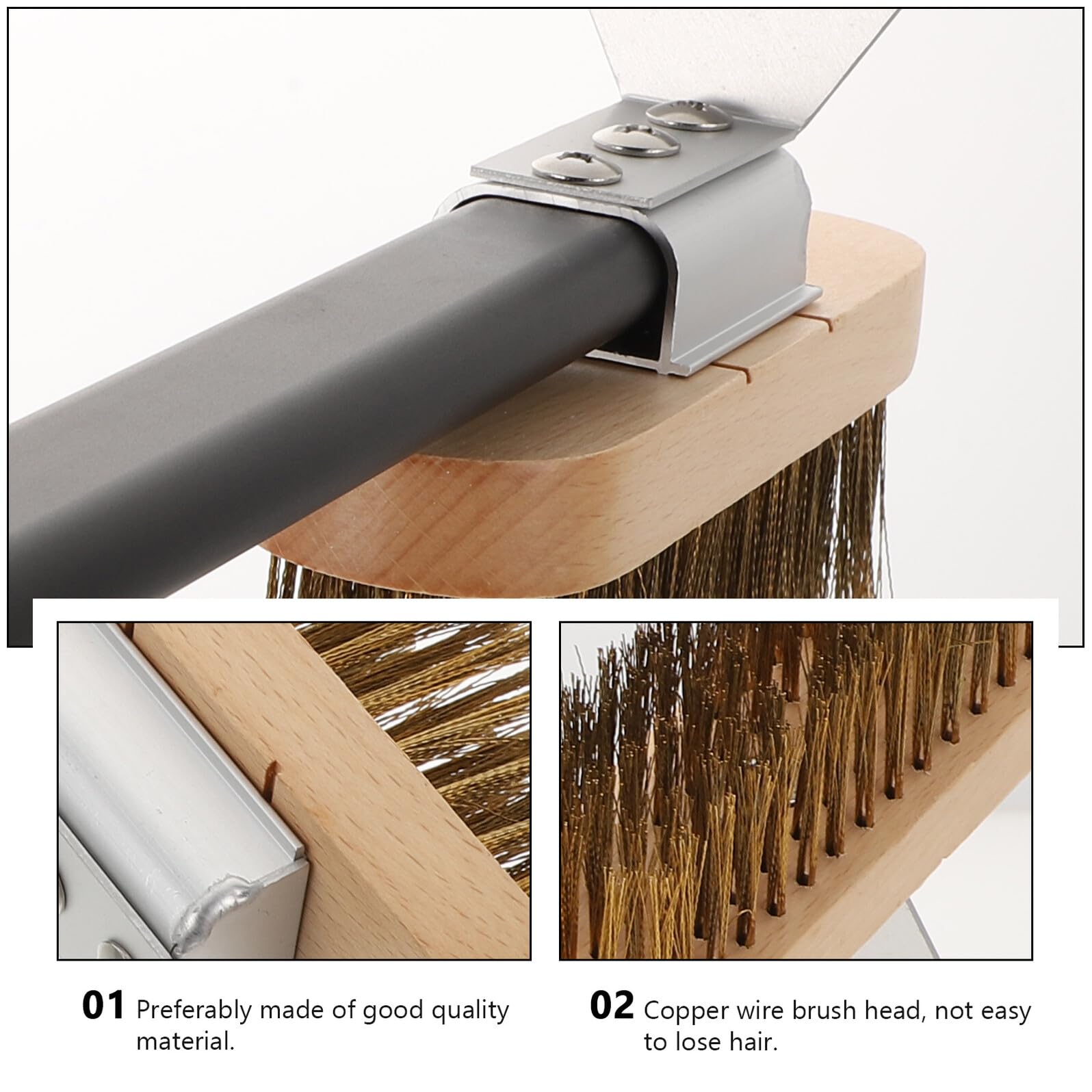 Anneome Wire Bbq Grill Cleaning Brush Premium Scrubber for Oven Stove And Outdoor Barbecue Household Use