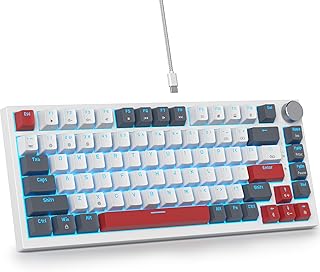 SbocKeeb 75% Seal Mechanical Keyboard, Custom Wired Mechanical RGB Keyboard TKL 75% Hot Swappable with Sound Absorbing Pad…