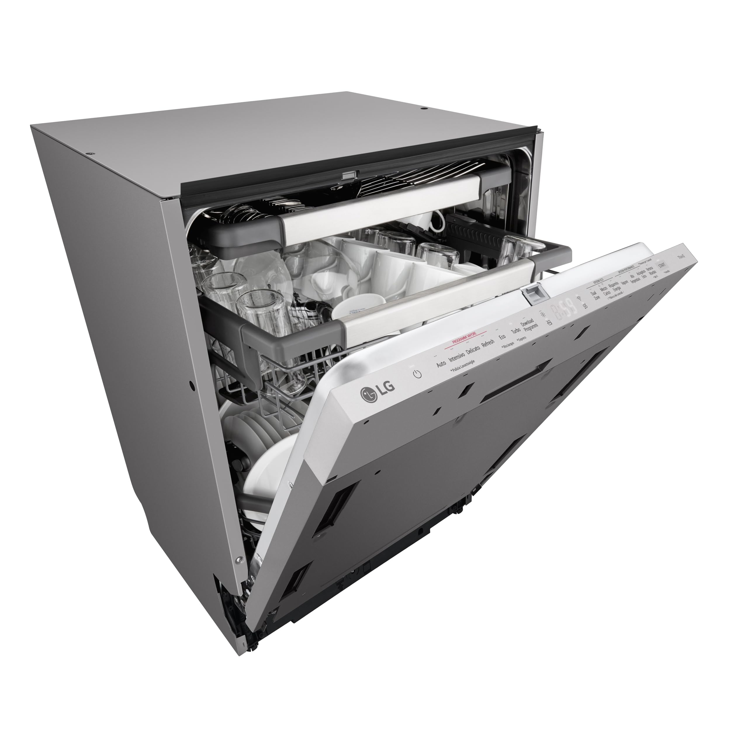 LG DB597TXSW, Lavastoviglie da incasso, Classe A, Noble Steel