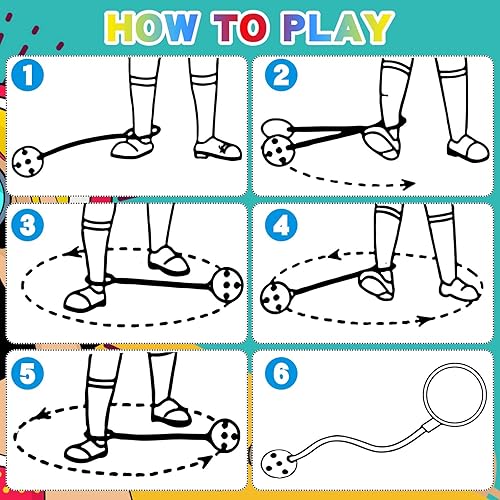 Miniatura 4 de Juguete para saltar al tobillo de 5.11 pulgadas de diámetro, juguetes para saltar y saltar juguetes deportivos Swing Ball para niñas y niños, clase