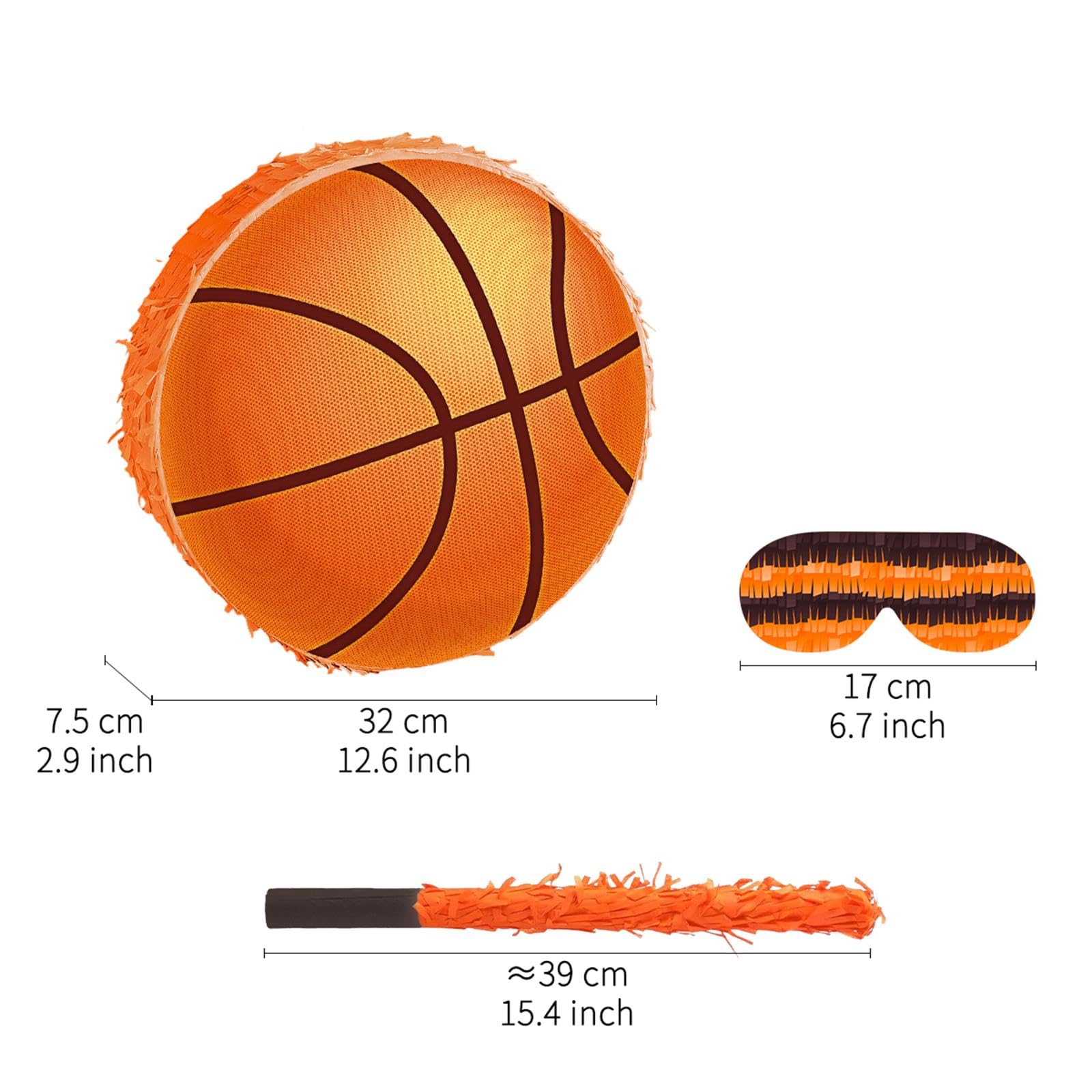 MagiDeal Piñata de Baloncesto, artículos para Fiestas temáticas Deportivas, Confeti, Regalos, máscara de Ojos, Accesorios, Actividad de Fiesta Infantil, música