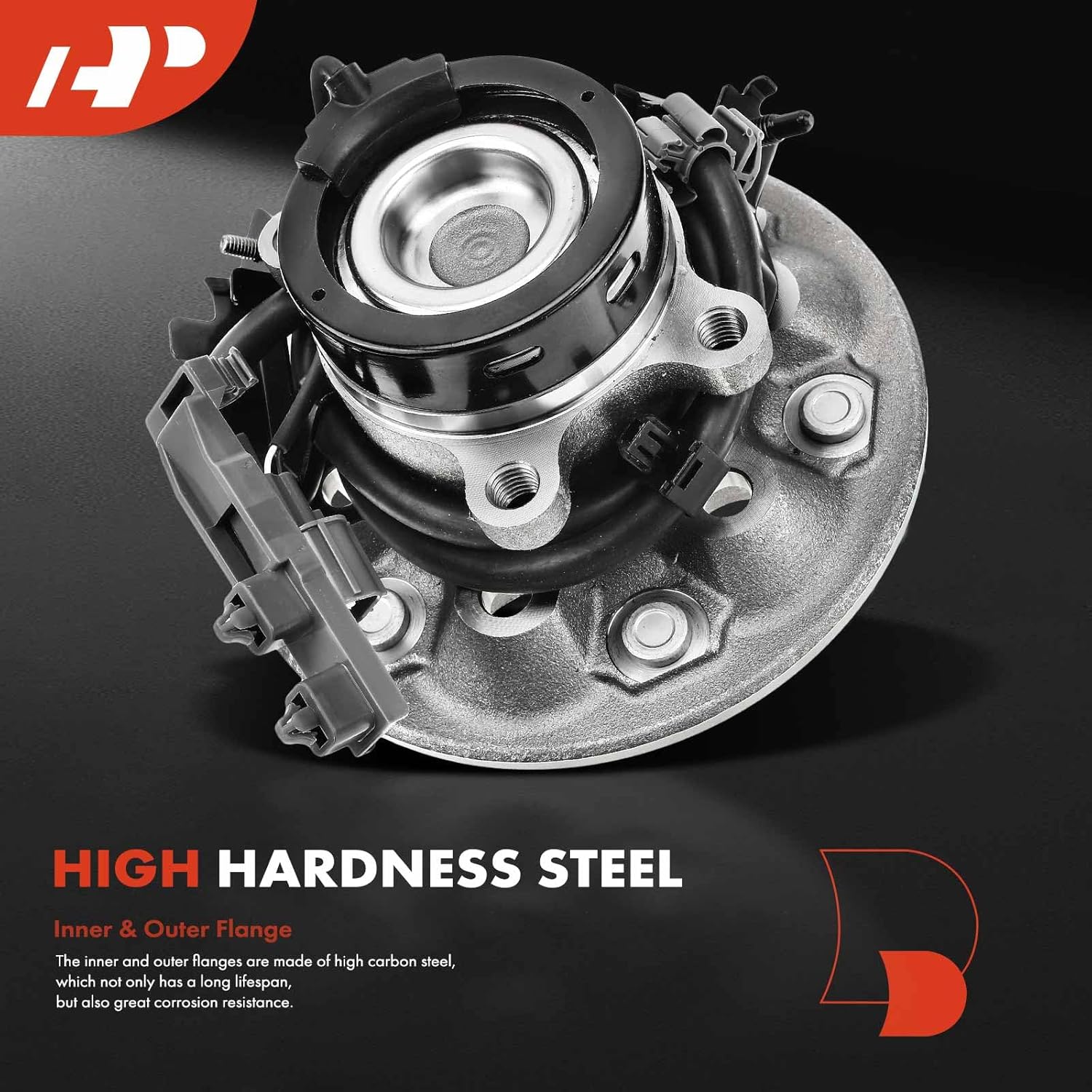 A-Premium Front Right Wheel Bearing and Hub Assembly with ABS & 6-Lug Compatible with Chevrolet Colorado 2004-2008 & GMC Canyon 2006-2008 & Isuzu i-280 2006, i-290 2007-2008