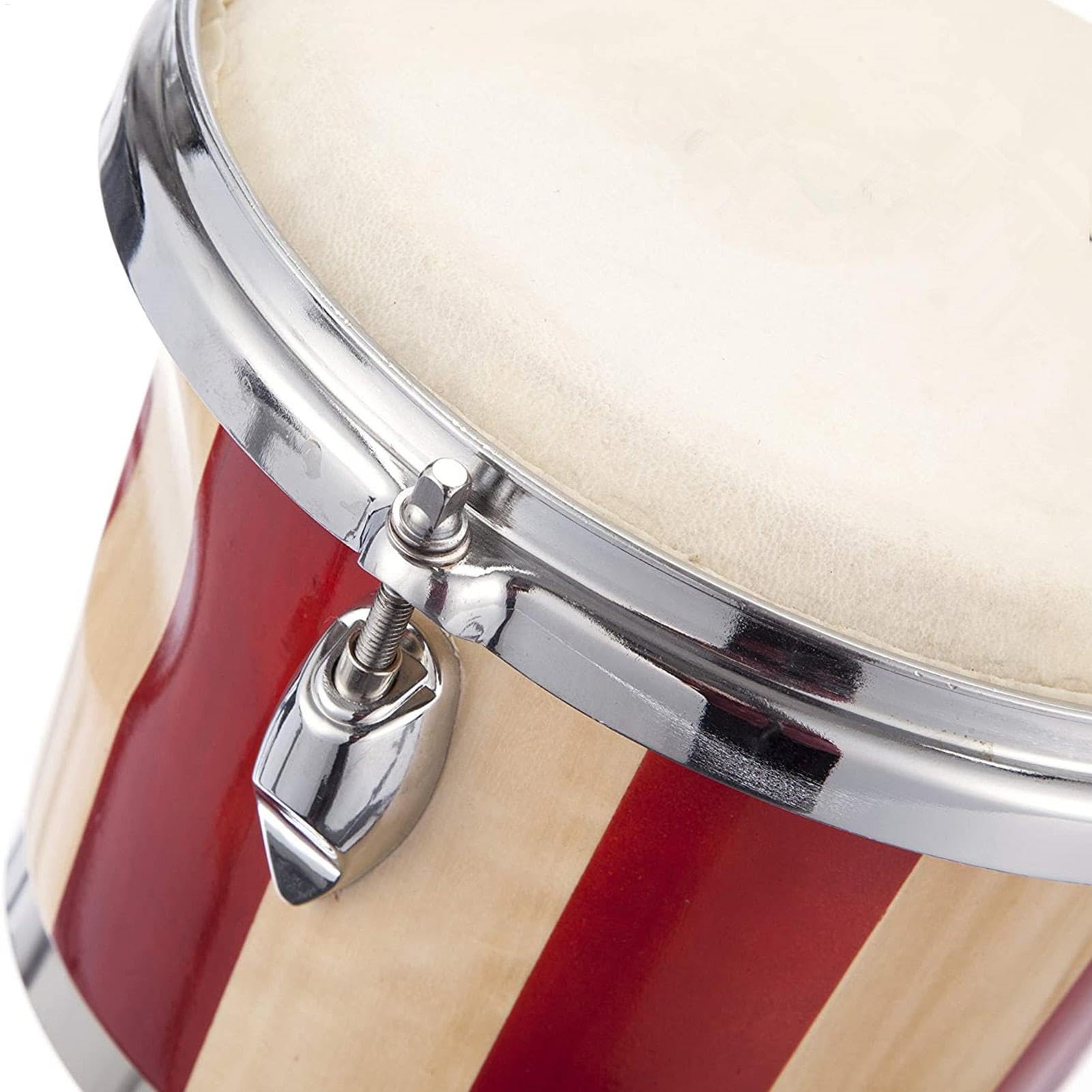 Bongo de madera | Instrumento musical de percusión para principiantes - Instrumento musical de percusión profesional, bongos de 6 y 7 pulgadas para principiantes | Bongos de Madera para Ritmo y Aprendizaje Musical Para Niños, Adolescentes, Adultos y Todas