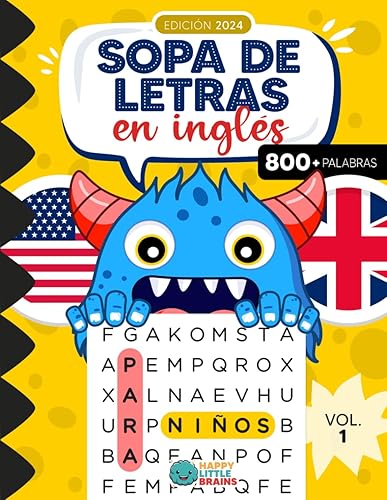 Sopa de Letras Bilingüe para Niños (Español/Inglés)