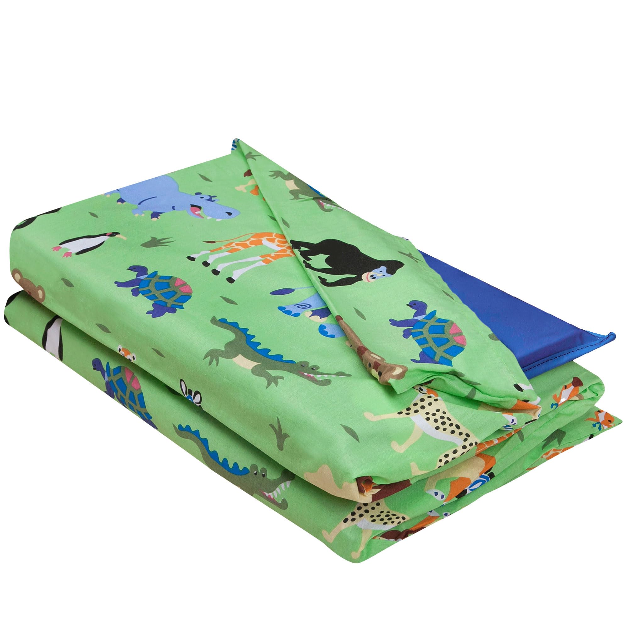 Wildkin Cotton Rest Mat Cover for Boys, Wild Animals